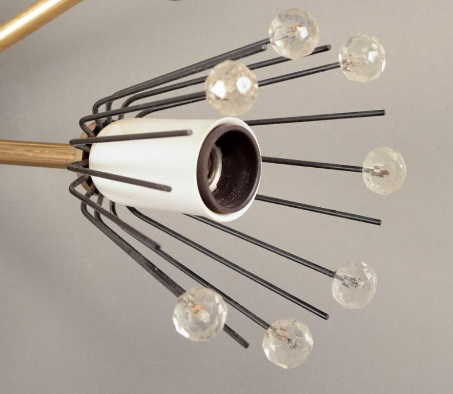 Ottone Emil Stejnar per Rupert Nikoll, Austria. Lampada da soffitto a otto bracci, anni '60 in vendita