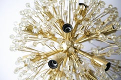 Snowball Emil Stejnar for Rupert Nikoll Brass and Glass , Austria, 1950