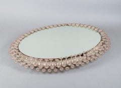 Emil Stejnar for Rupert Nikoll. Illuminated mirror surrounded by acrylic flowers
