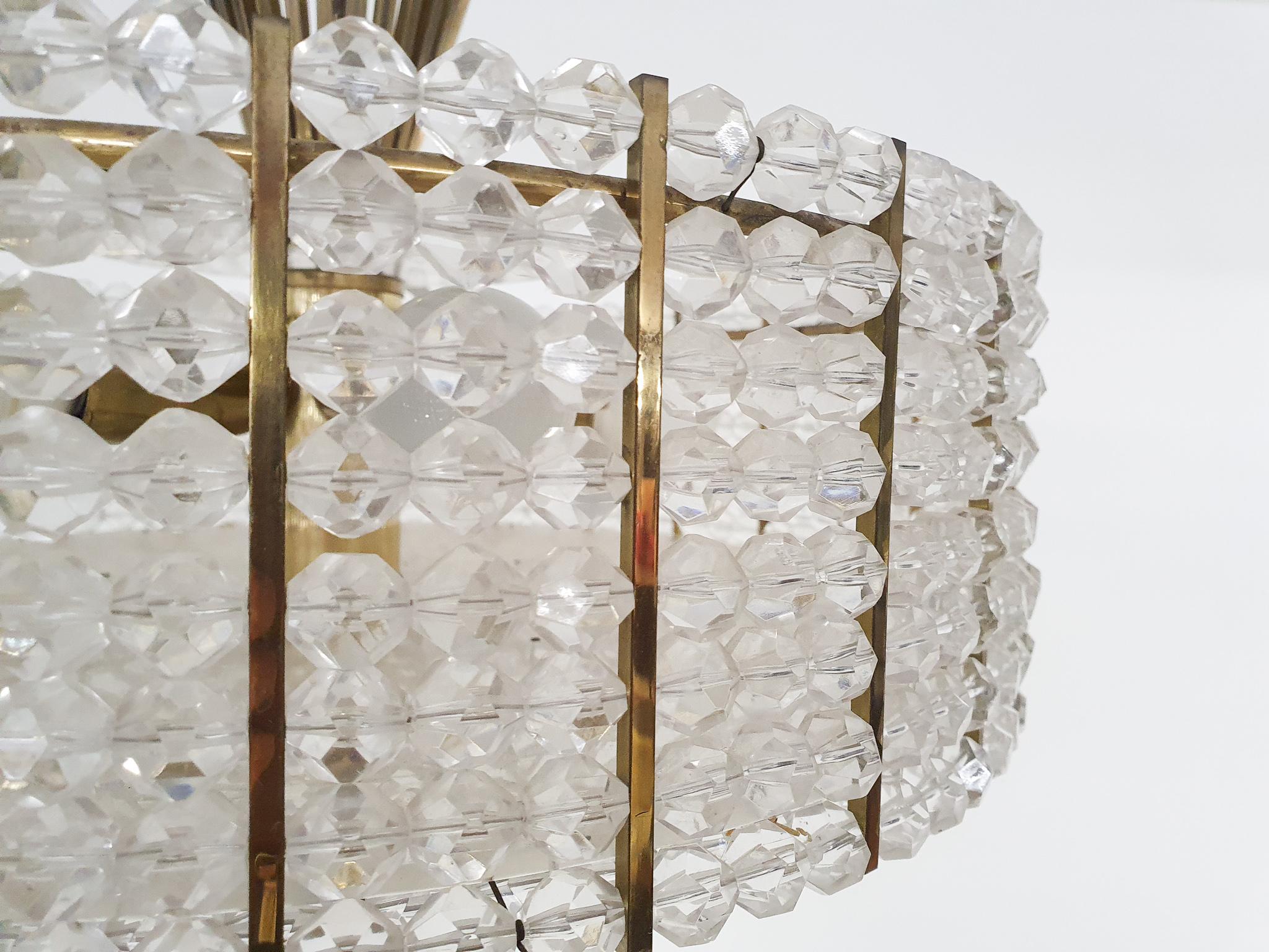 Emil Stejnar for Rupert Nikoll, Small Chandelier, Austria, 1960's 2