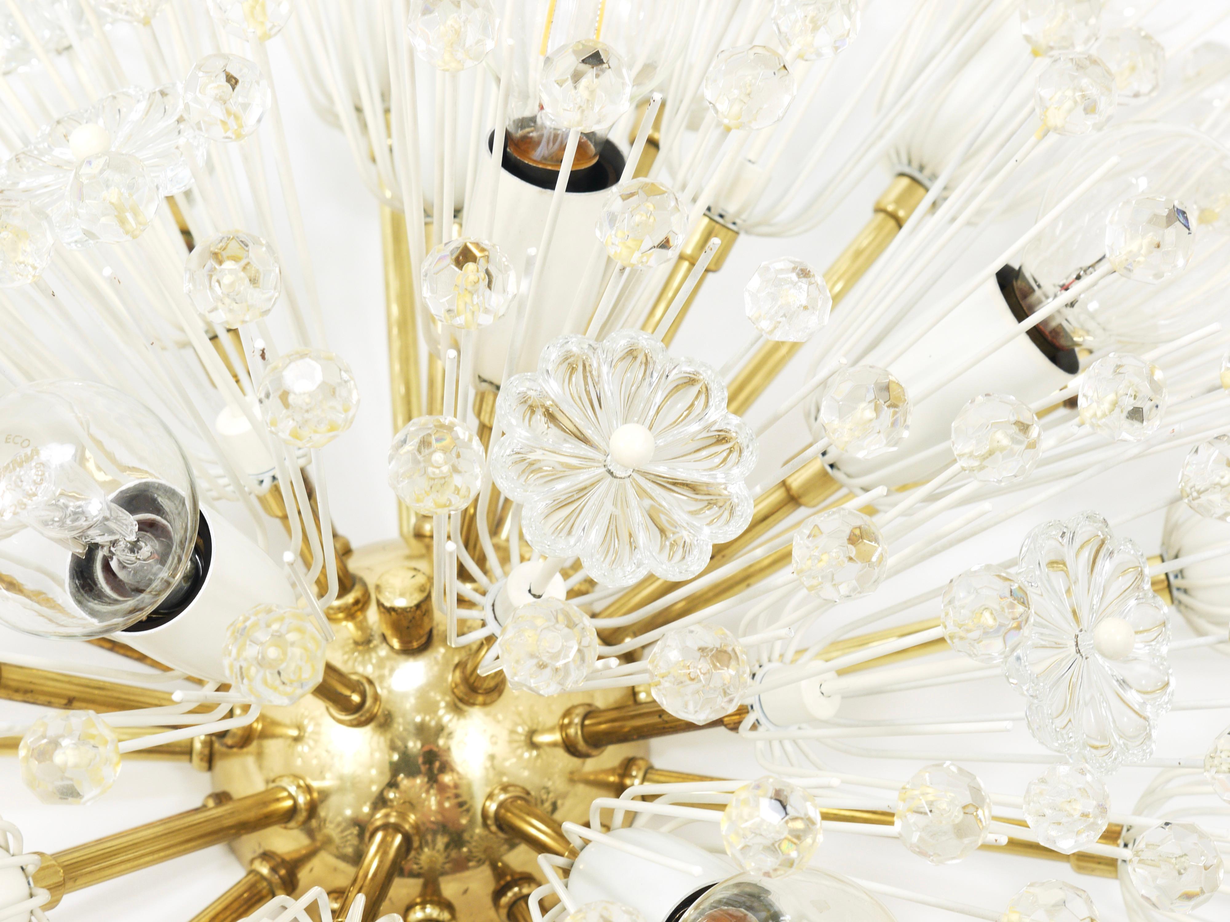 Emil Stejnar Large Oval Brass Sputnik Flush Mount Ceiling Light by Rupert Nikoll in vendita 10