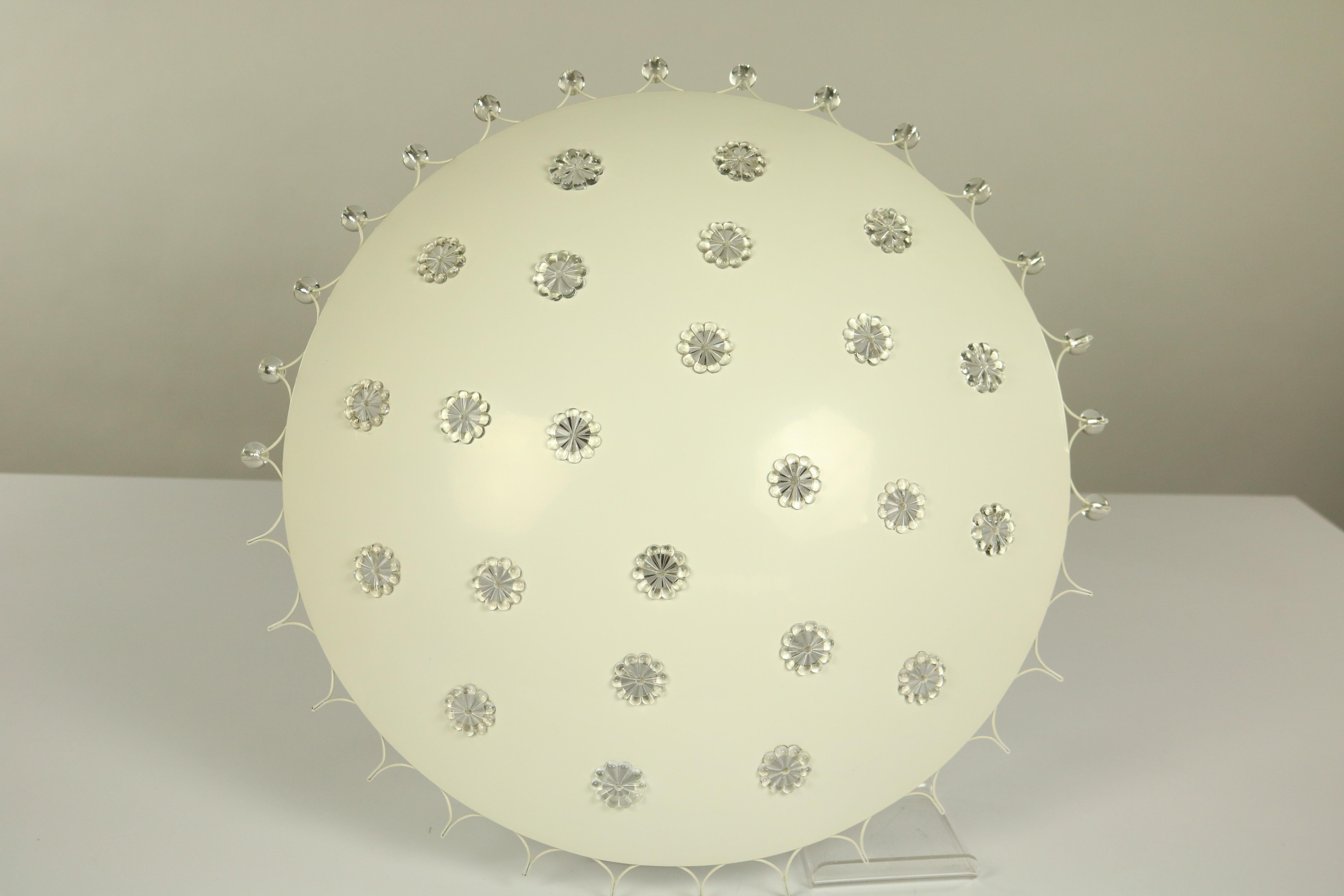 Emil Stejnar Rupert Nikoll Flush Mount Ceiling Fixture Austria, 1950s For Sale 4