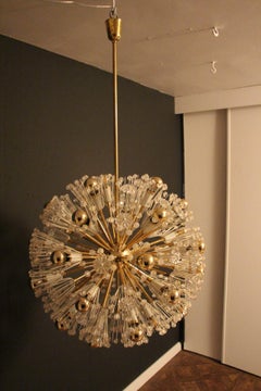 Emil Stejnar Snowflake Chandelier, Sputnik Snowball Chandelier for Nikoll