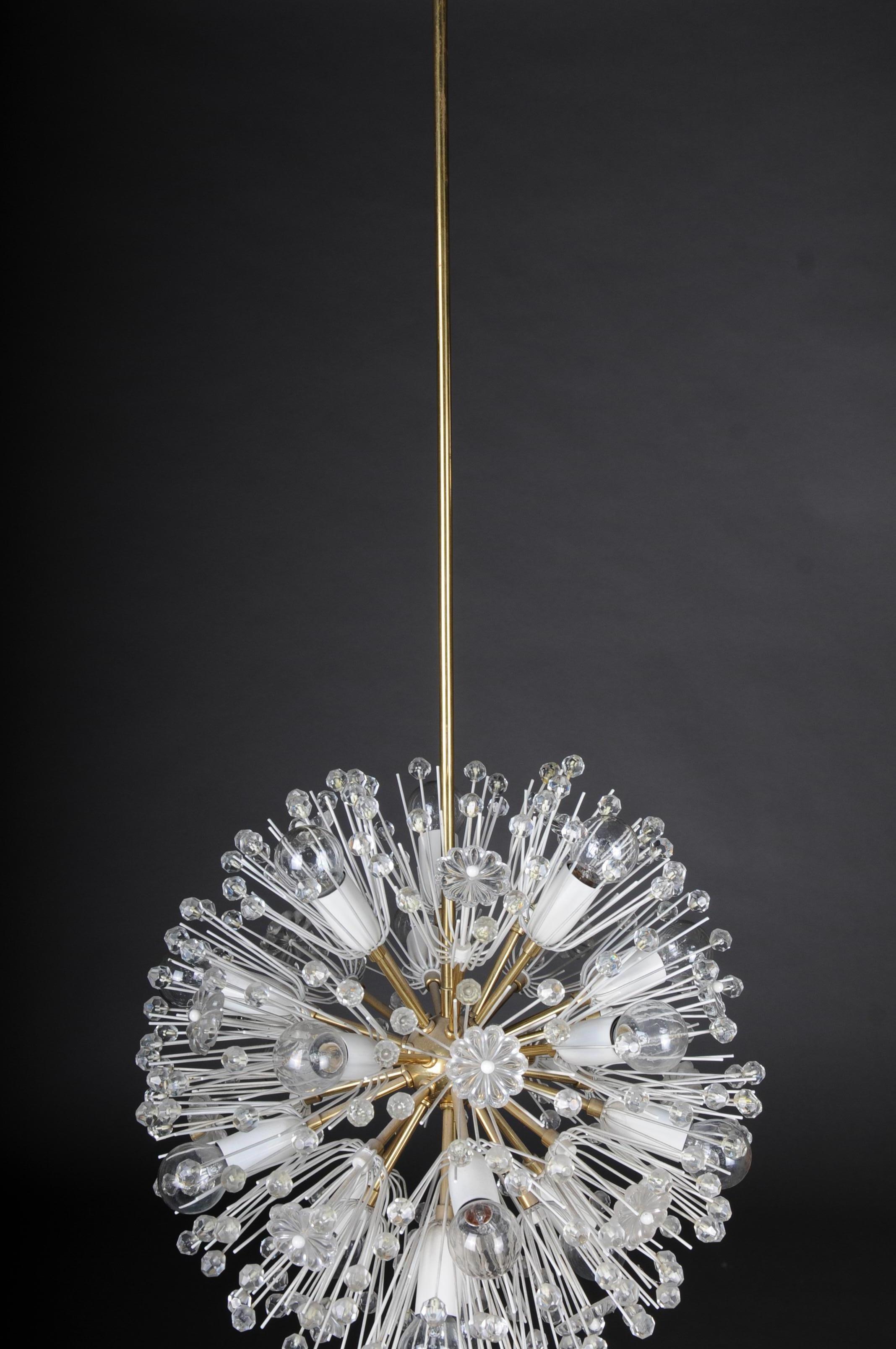 Emil Stejnar Vintage Chandelier / Lamp Snowball 50s / 60s, Medium In Good Condition For Sale In Berlin, DE