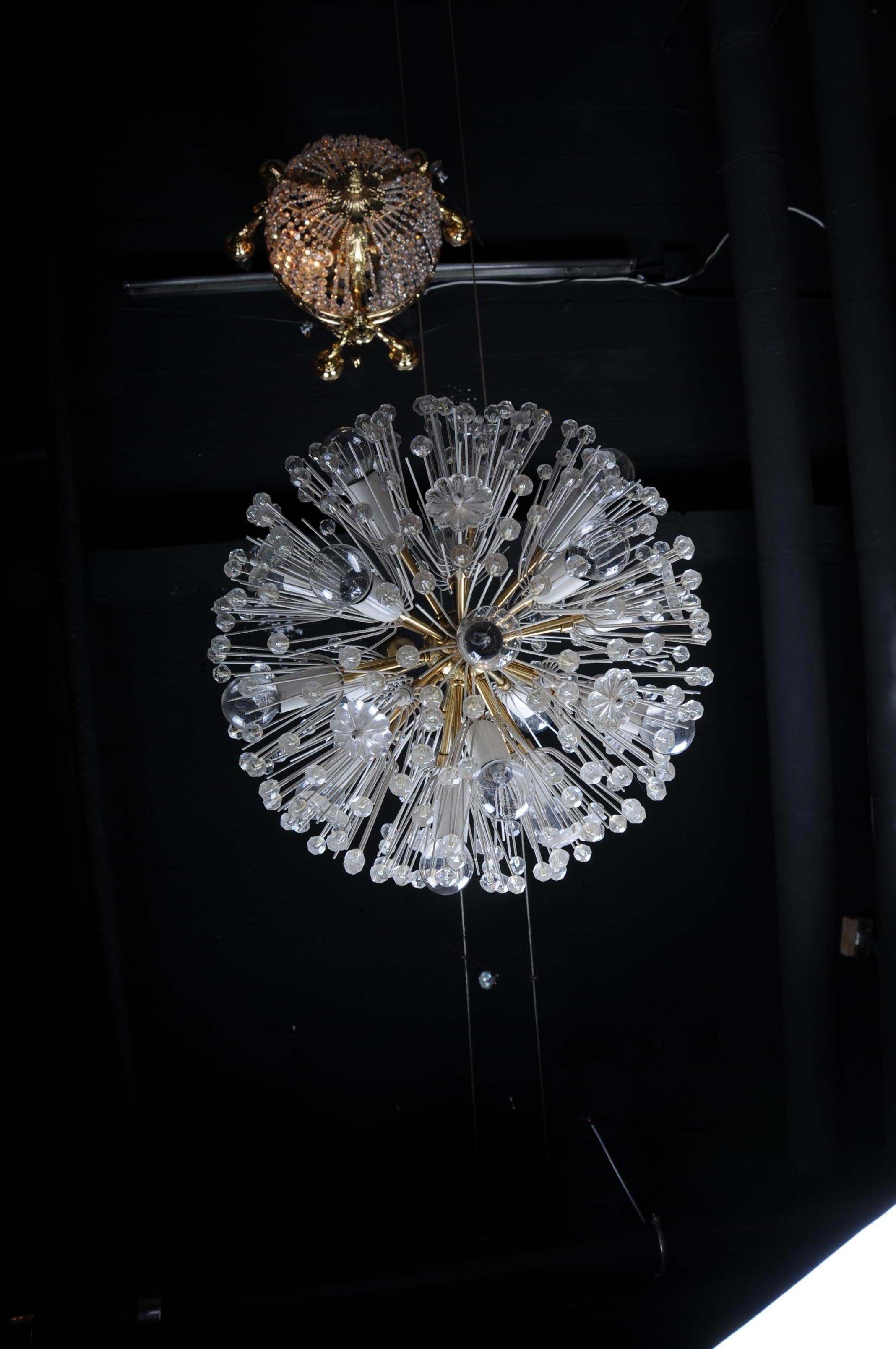 Emil Stejnar Vintage Chandelier / Lamp Snowball 50s / 60s, Medium For Sale 3