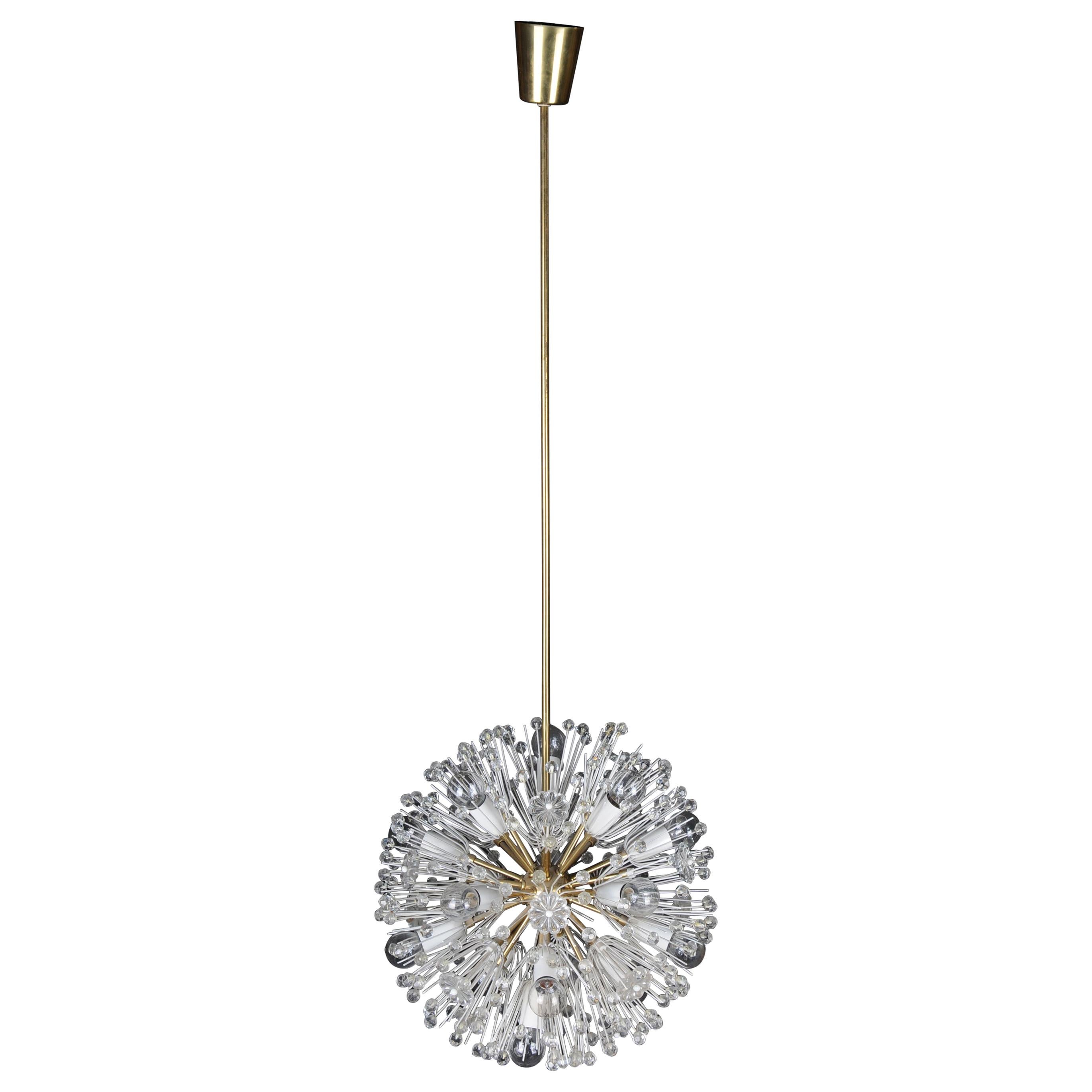 Emil Stejnar Vintage Chandelier / Lamp Snowball 50s / 60s, Medium For Sale