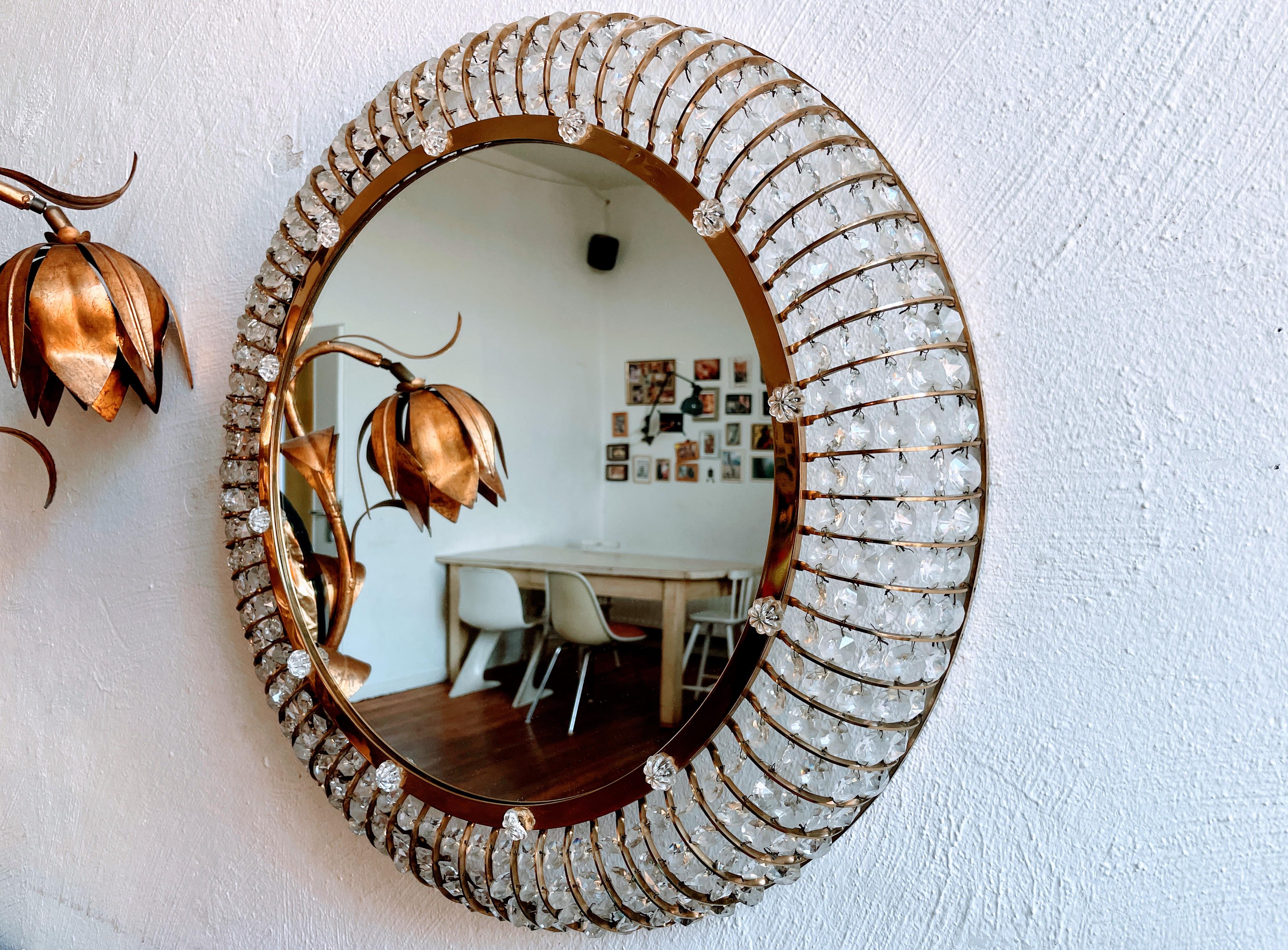 Emil Stejnar's Mid-Century Austrian Mirror, with Glass  In Good Condition For Sale In Hamburg, DE