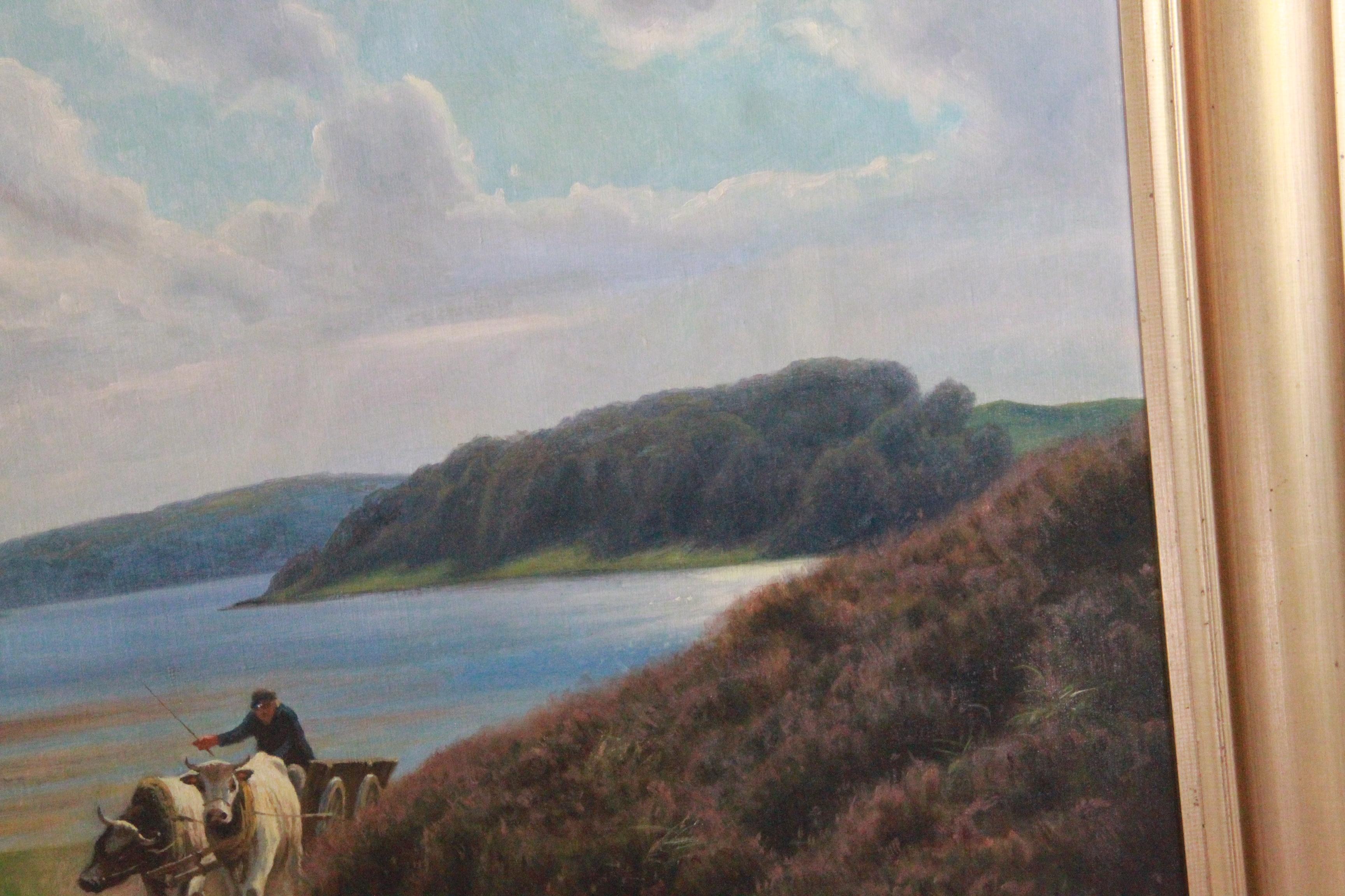 Emil Wennerwald, Denmark Oil on Canvas Landscape Painting For Sale 13