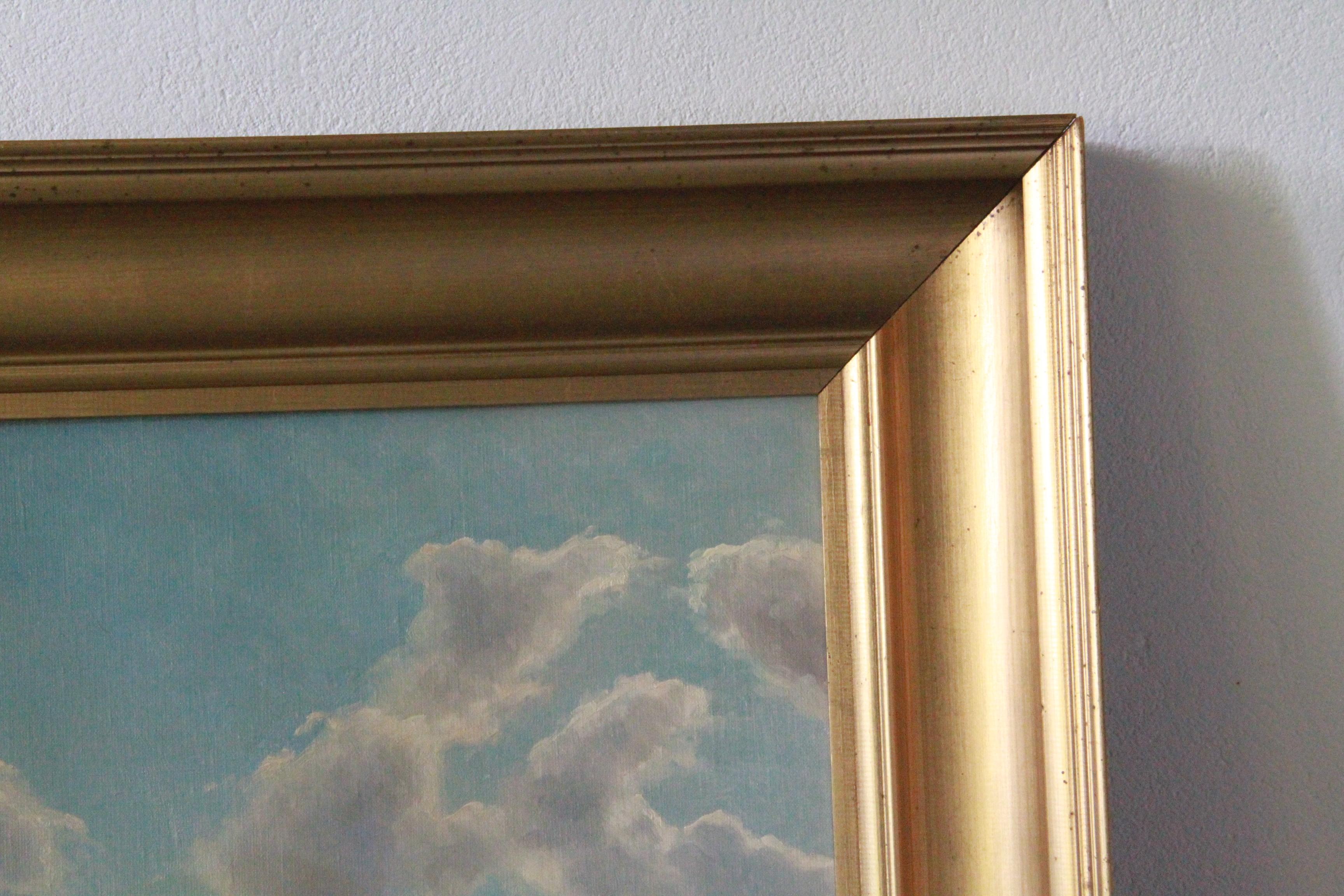 Emil Wennerwald, Denmark Oil on Canvas Landscape Painting For Sale 14
