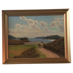 Emil Wennerwald, Danimarca Pittura paesaggistica olio su tela