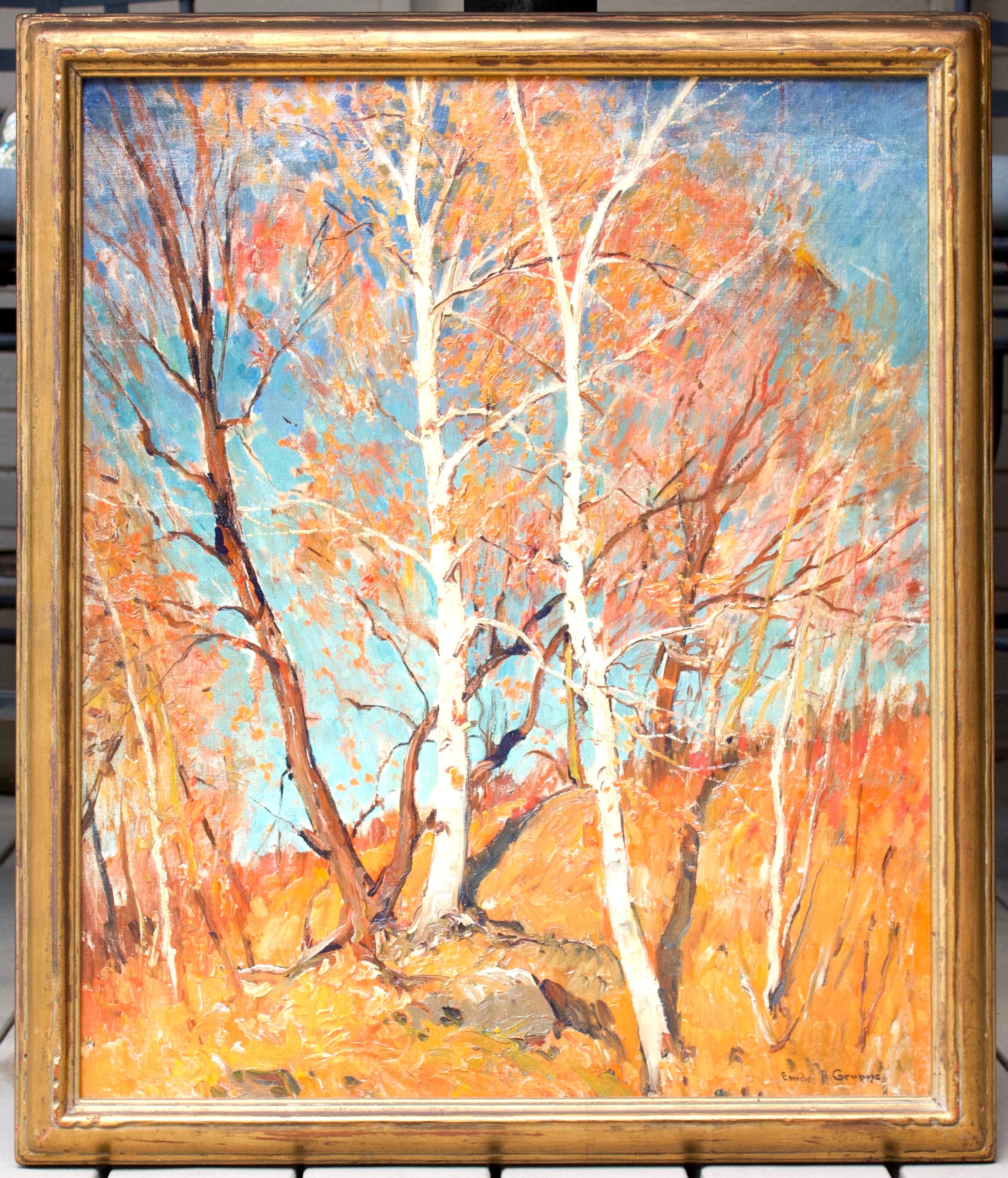 Paysage d'Aspen - Painting de Emile Albert Gruppe