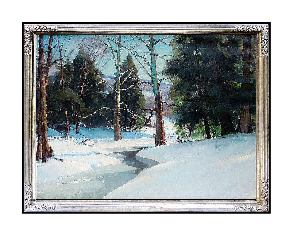 Emile Albert Gruppe Landscape Painting - EMILE A. GRUPPE Original Gloucester Oil Painting On Canvas Signed Landscape