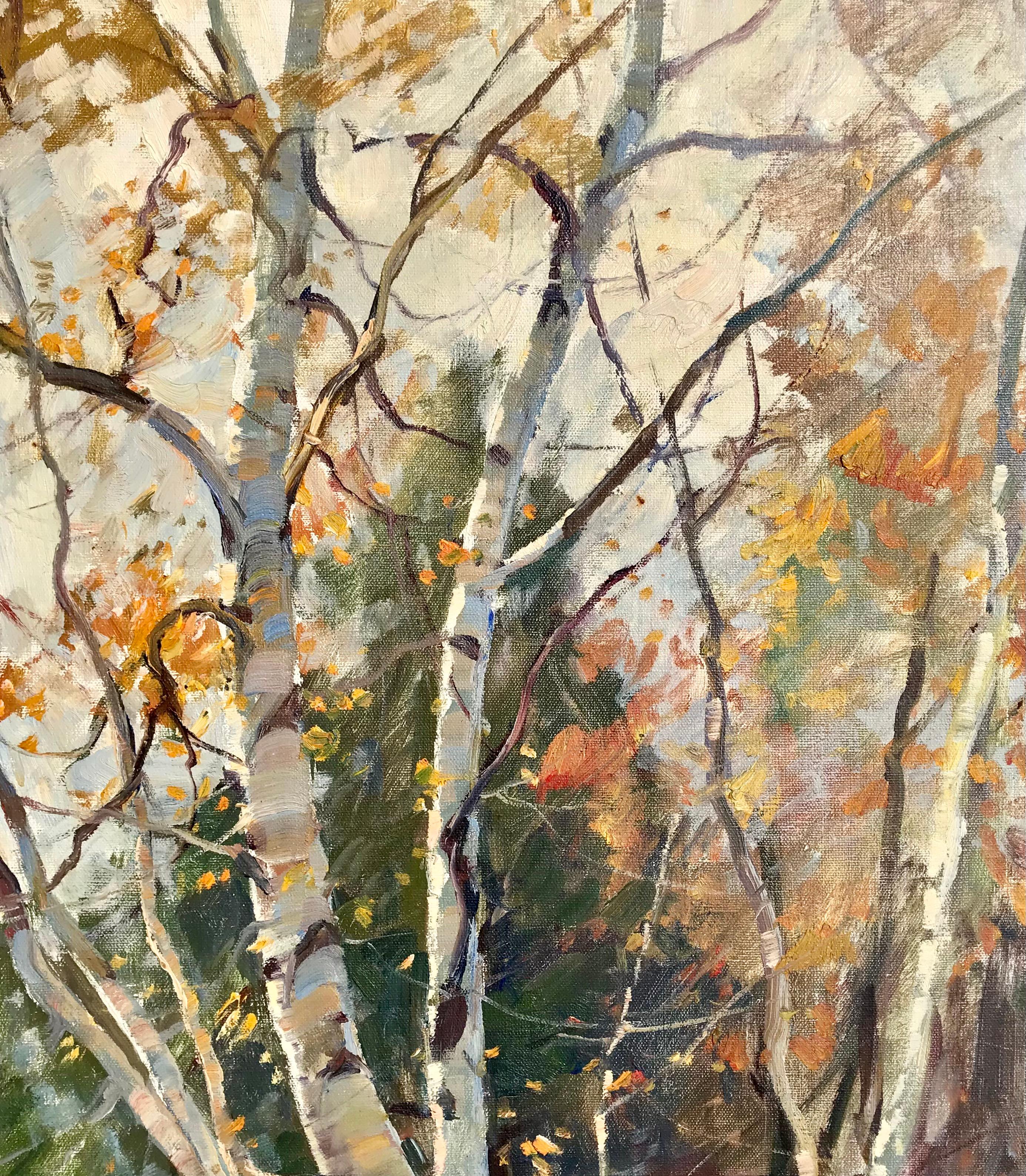 Emile Albert Gruppe (1896 - 1978)
Abedules de otoño con árboles de hoja perenne
Óleo sobre lienzo
Lienzo: 25 x 30 Pulgadas
Enmarcado: 32,5 x 37,5 Pulgadas
Estado: Excelente en su estado original

Magnífico cuadro al óleo sobre lienzo de Abedul,