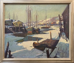 Vintage Frozen Harbor Gloucester 