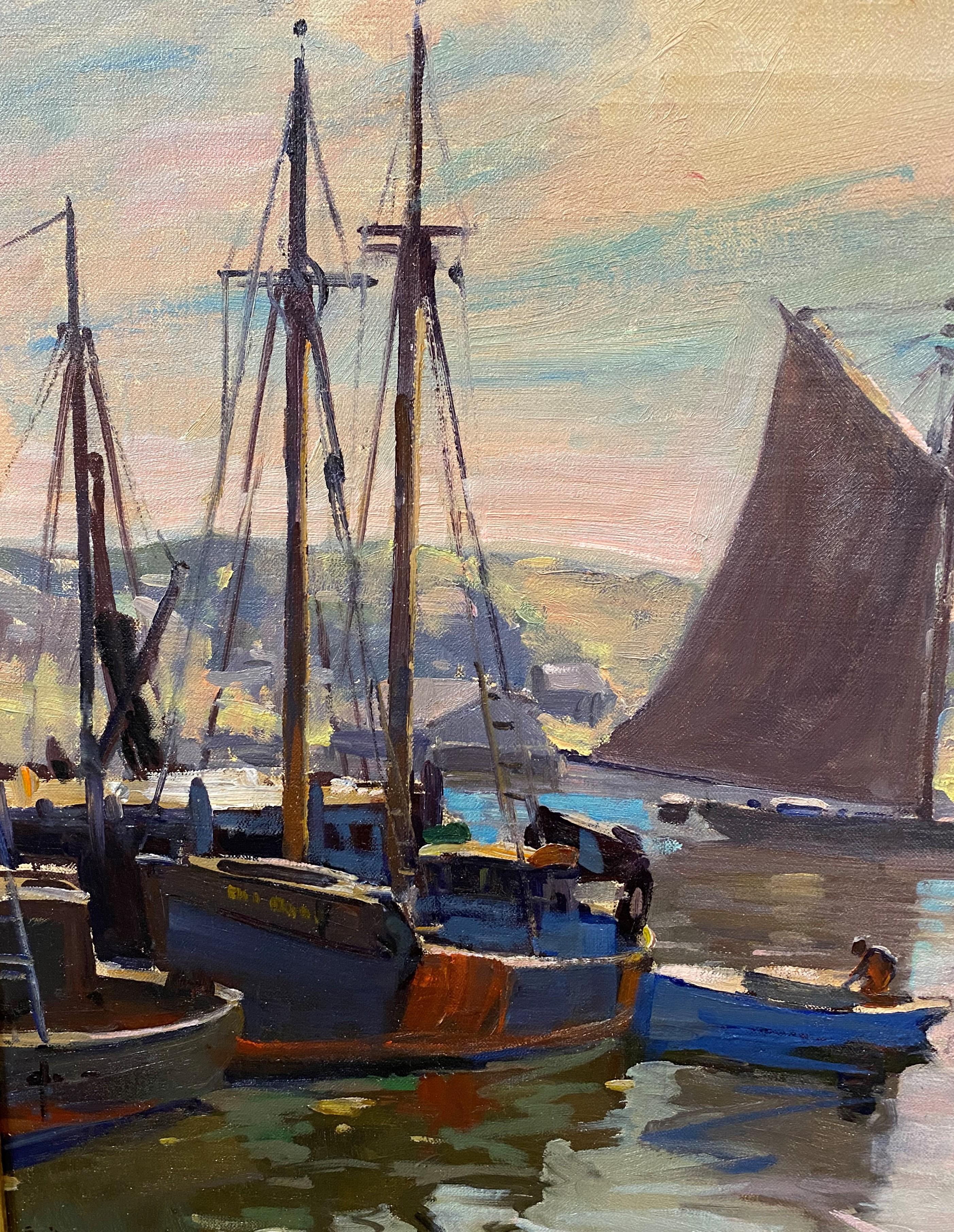 Guten Morgen, Gloucester (Amerikanischer Impressionismus), Painting, von Emile Albert Gruppe