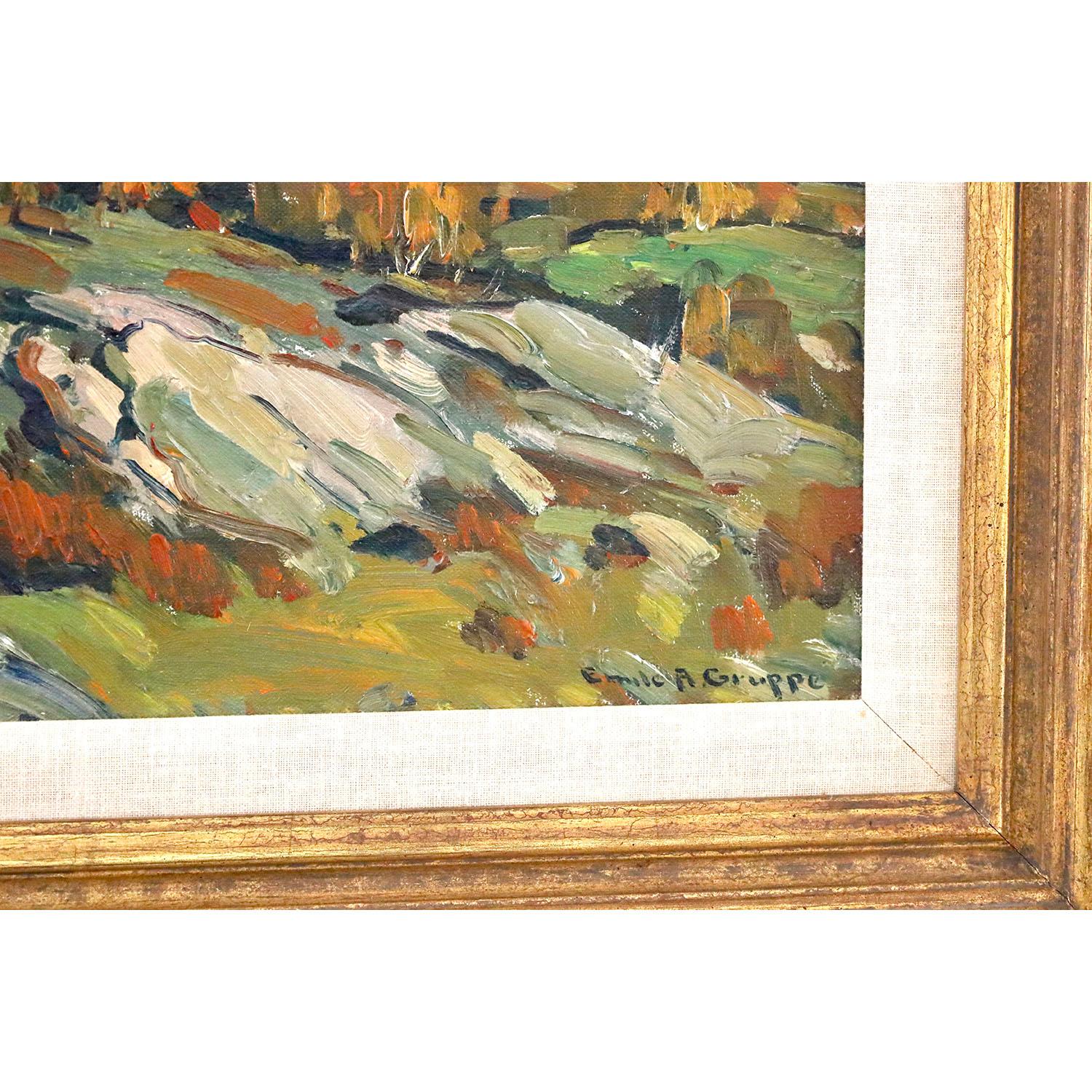 American Impressionist painting of Mt. Mansfield, Vermont (Braun), Landscape Painting, von Emile Albert Gruppe