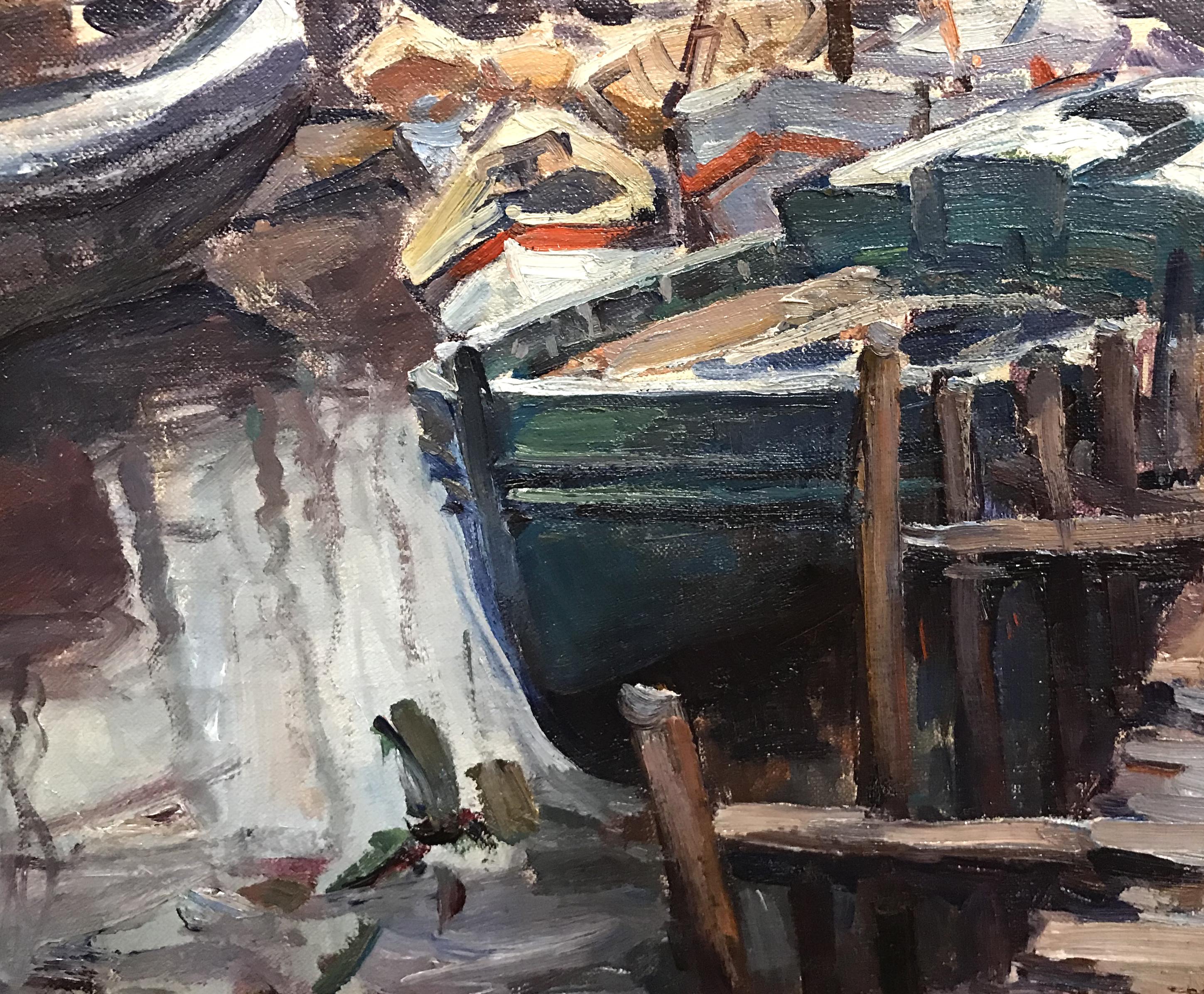 Regentag (Amerikanischer Impressionismus), Painting, von Emile Albert Gruppe