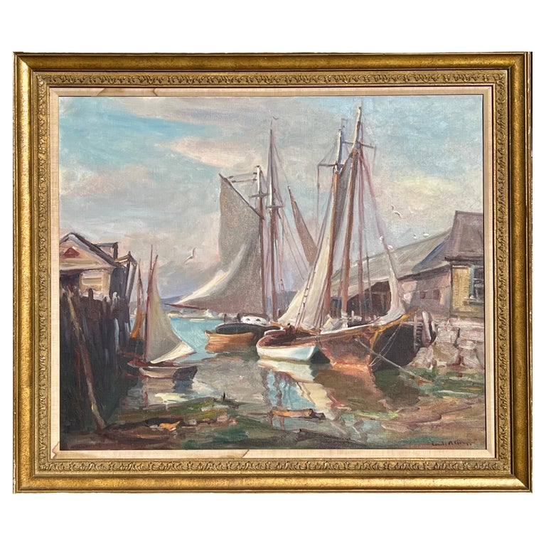 Emile Albert Gruppe “Drying The Sails” For Sale