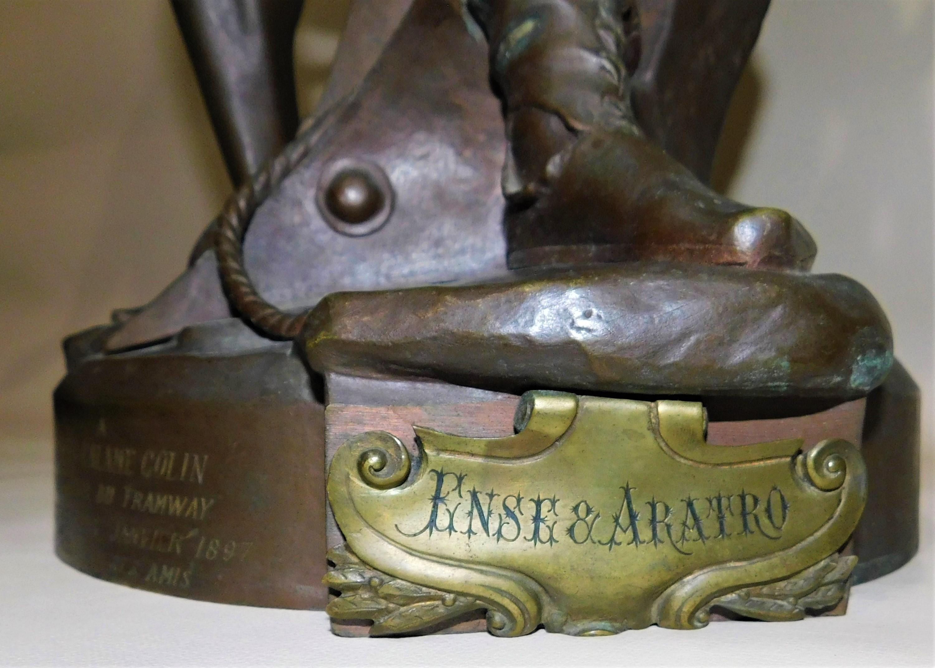 Émile-andré Boisseau Bronze Sculpture In Excellent Condition In Hamilton, Ontario