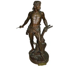 Antique Émile-andré Boisseau Bronze Sculpture