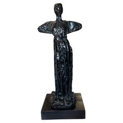 Émile-Antoine Bourdelle Bronze Statuette Representing Madeleine Charnaux.