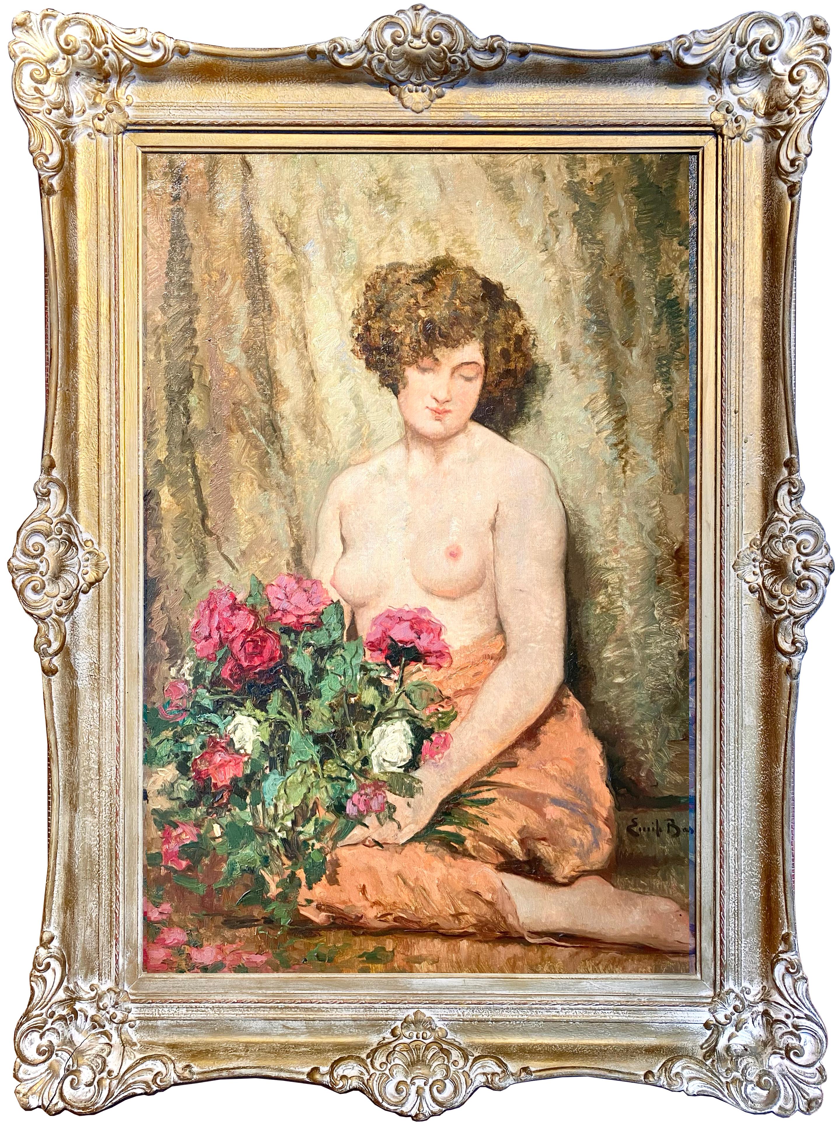 Emile Baes
Bruxelles 1879 - Parigi 1953
Pittore belga

Nudo con rose

Firma: firmato in basso a destra "Emile Baes".
Medium: olio su tela
Dimensioni: dimensioni dell'immagine 111 x 76 cm, dimensioni della cornice 135 x 100 cm

Biografia: Émile