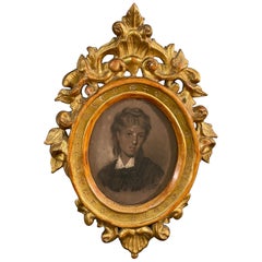 Emile Baes Period Young Girl Portrait