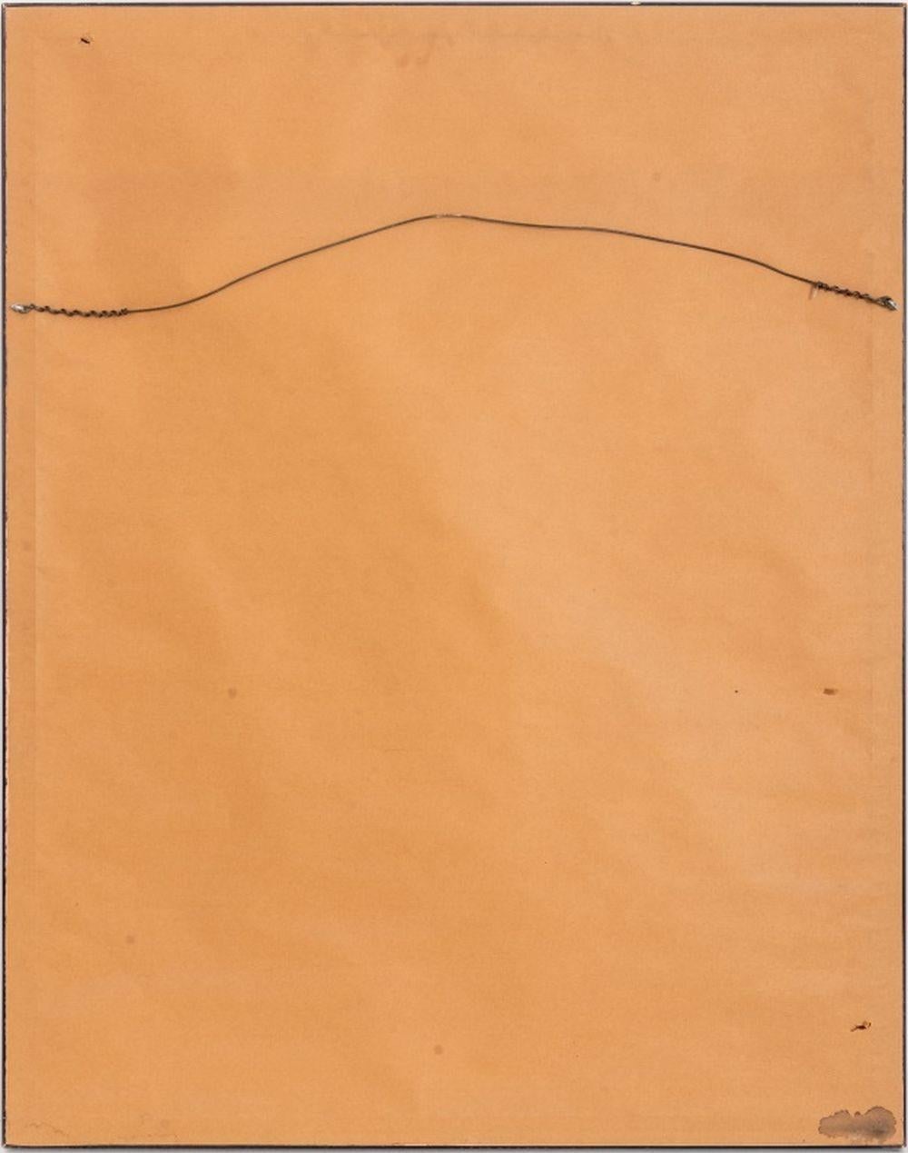 Beaux Arts Interieur, Architektonisches Rendering (Braun), Print, von Emile Benard