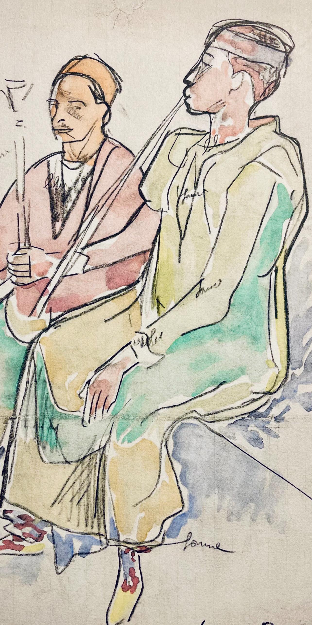 Bernard, Composición, Éloge de Émile Bernard (después) - Print de Emile Bernard