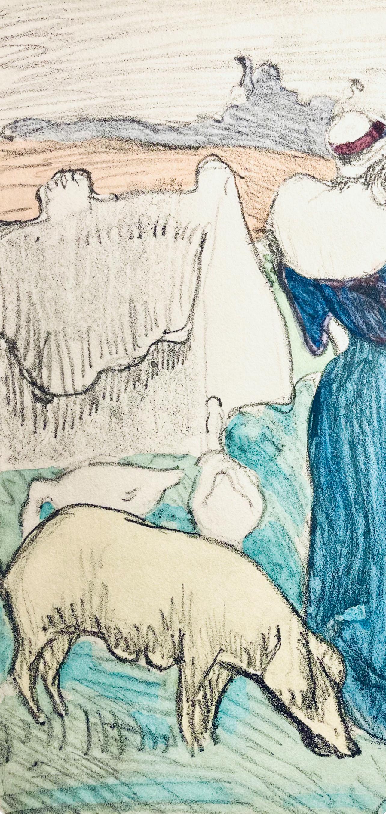 Bernard, Composition, Éloge de Émile Bernard (after) - Post-Impressionist Print by Emile Bernard