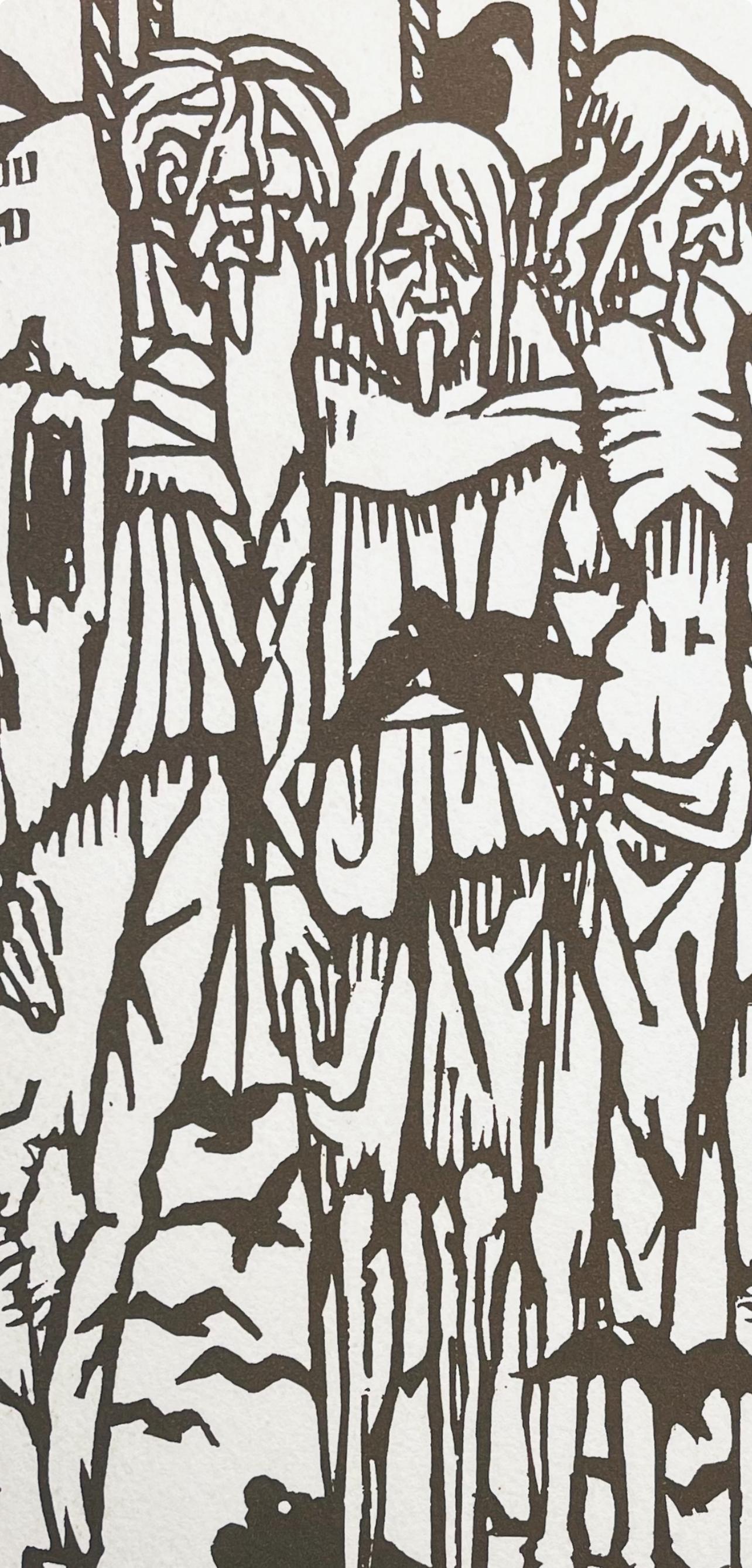 Bernard, Composition, Éloge de Émile Bernard (after) - Gray Landscape Print by Emile Bernard