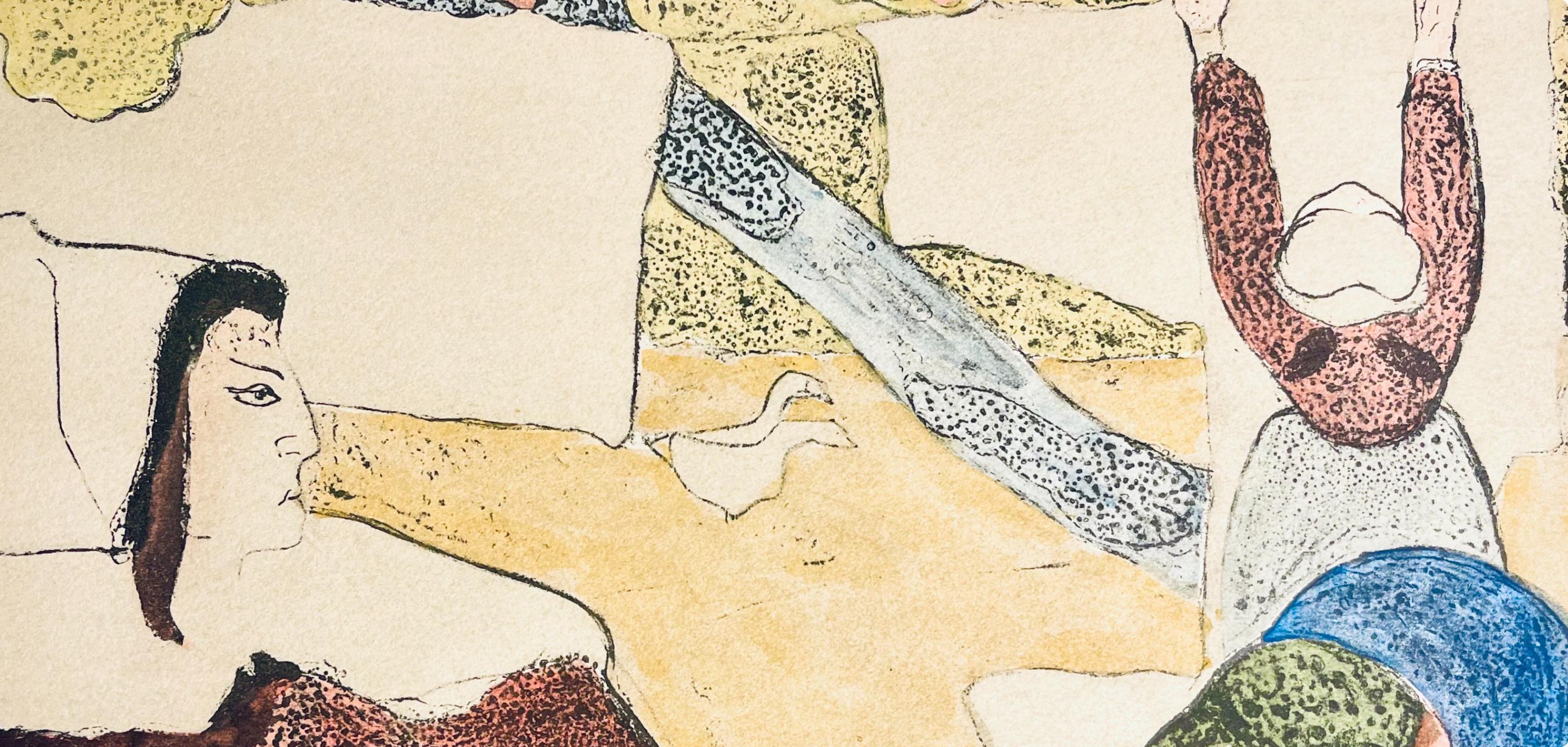 Bernard, Composition, Éloge de Émile Bernard (after) - Beige Landscape Print by Emile Bernard
