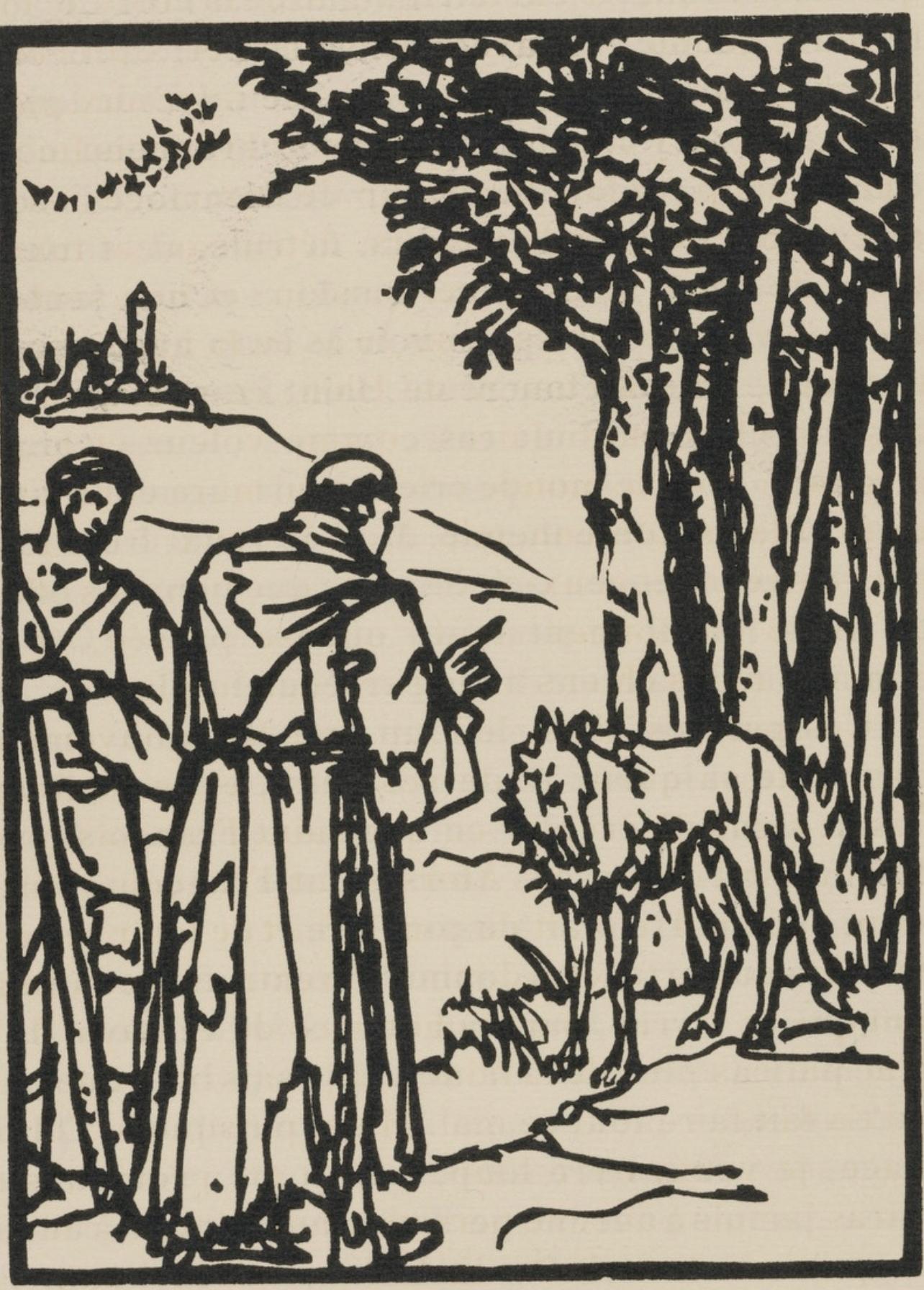 Composition (Morane, N° 100), Les Petites Fleurs de St. Françoise, Émile Bernard - Print by Emile Bernard