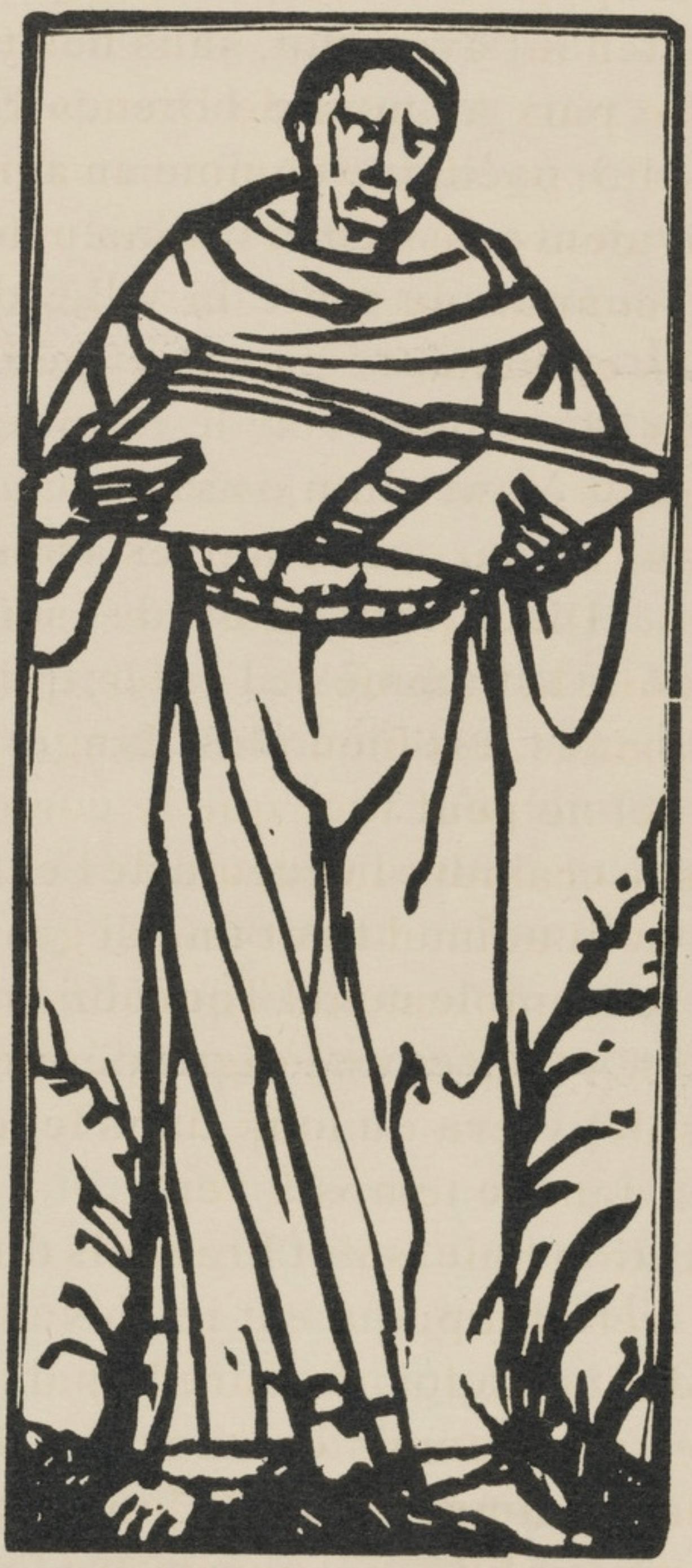 Composition (Morane, N° 100), Les Petites Fleurs de St. Françoise, Émile Bernard - Print by Emile Bernard