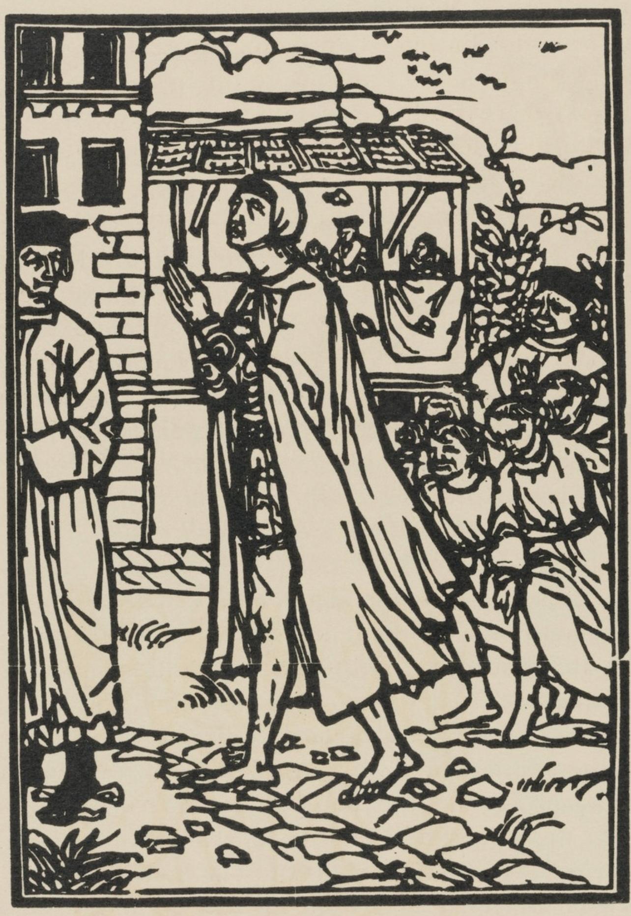 Composition (Morane, N° 100), Les Petites Fleurs de St. Françoise, Émile Bernard - Print by Emile Bernard