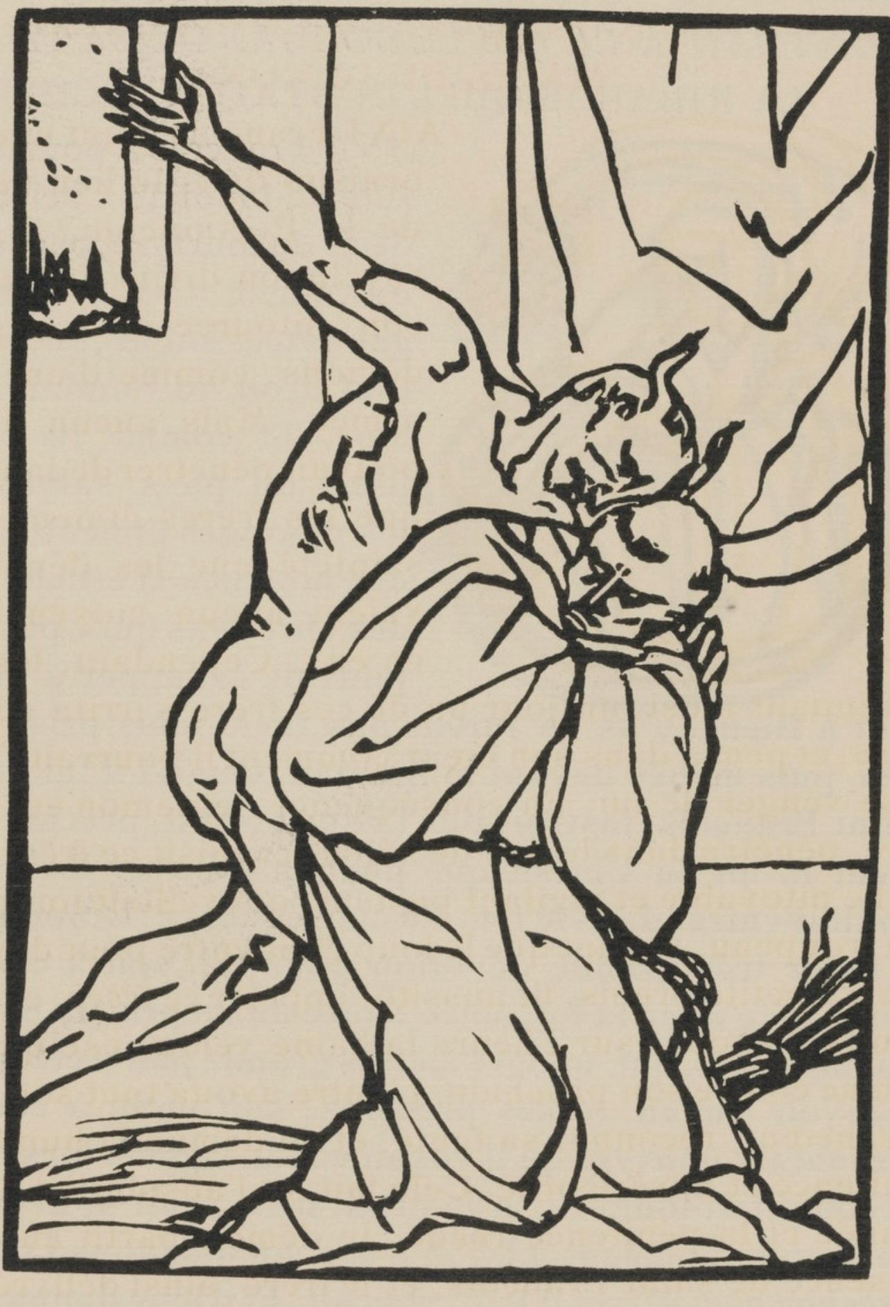 Composition (Morane, N° 100), Les Petites Fleurs de St. Françoise, Émile Bernard - Print by Emile Bernard