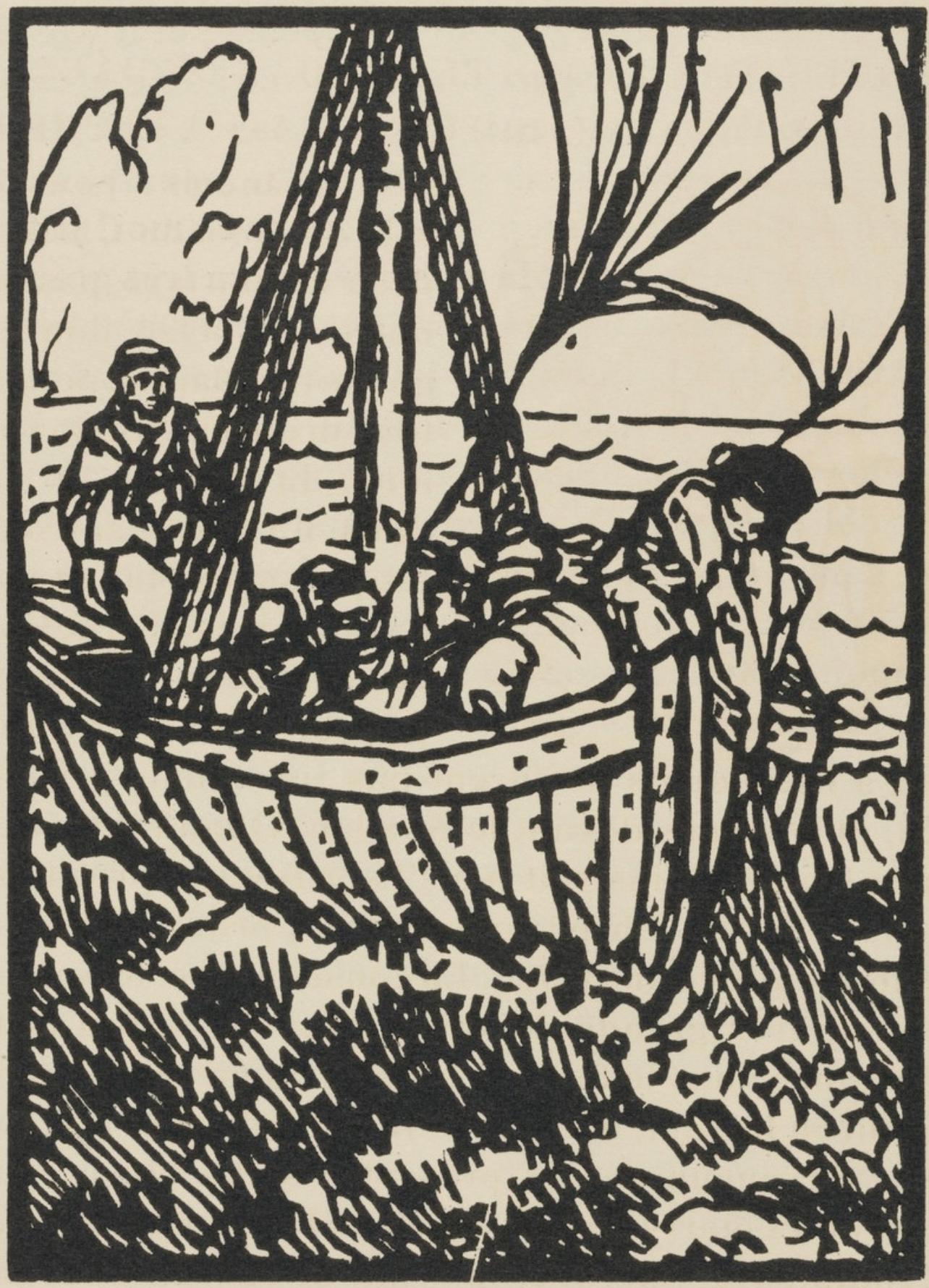 Composition (Morane, N° 100), Les Petites Fleurs de St. Françoise, Émile Bernard - Print by Emile Bernard