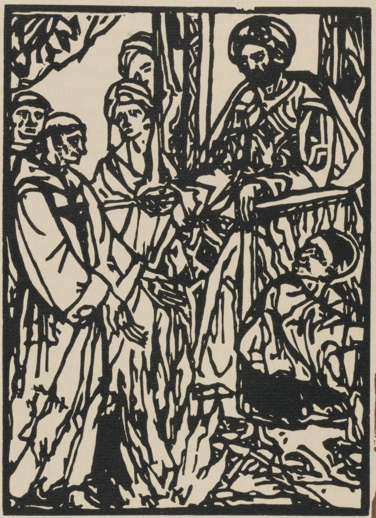 Composition (Morane, N° 100), Les Petites Fleurs de St. Françoise, Émile Bernard - Print by Emile Bernard