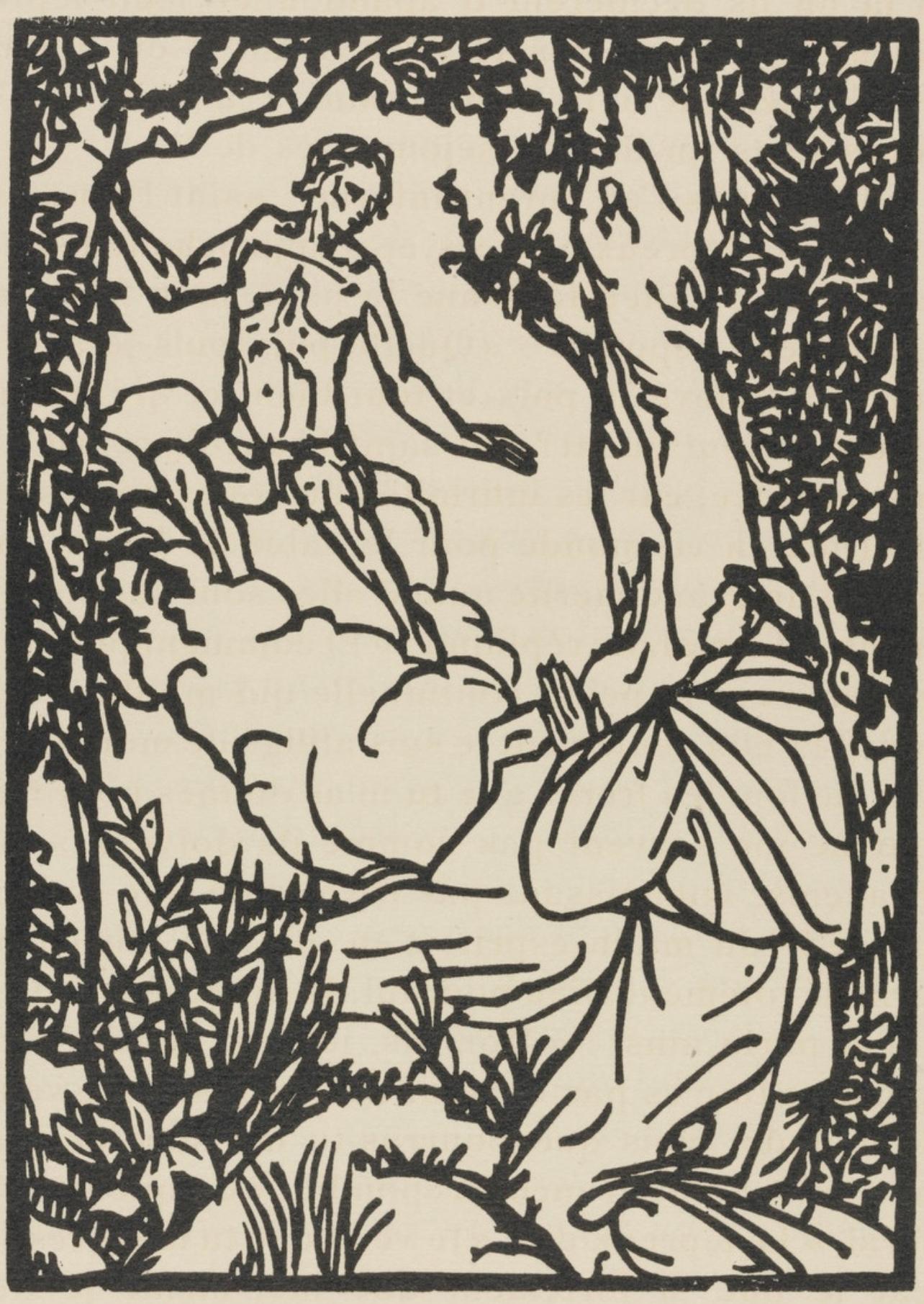 Composition (Morane, N° 100), Les Petites Fleurs de St. Françoise, Émile Bernard - Print by Emile Bernard