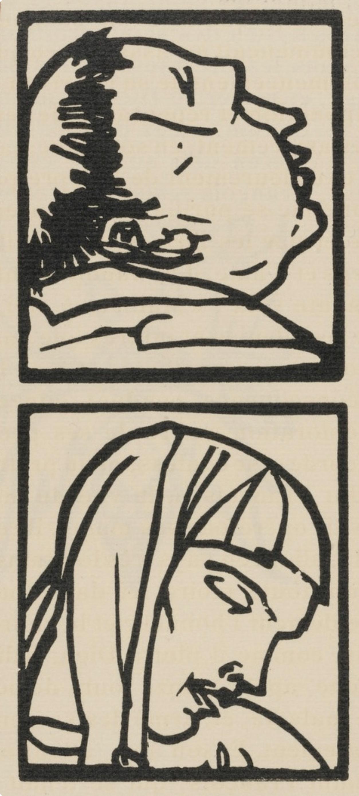 Composition (Morane, N° 100), Les Petites Fleurs de St. Françoise, Émile Bernard - Print by Emile Bernard