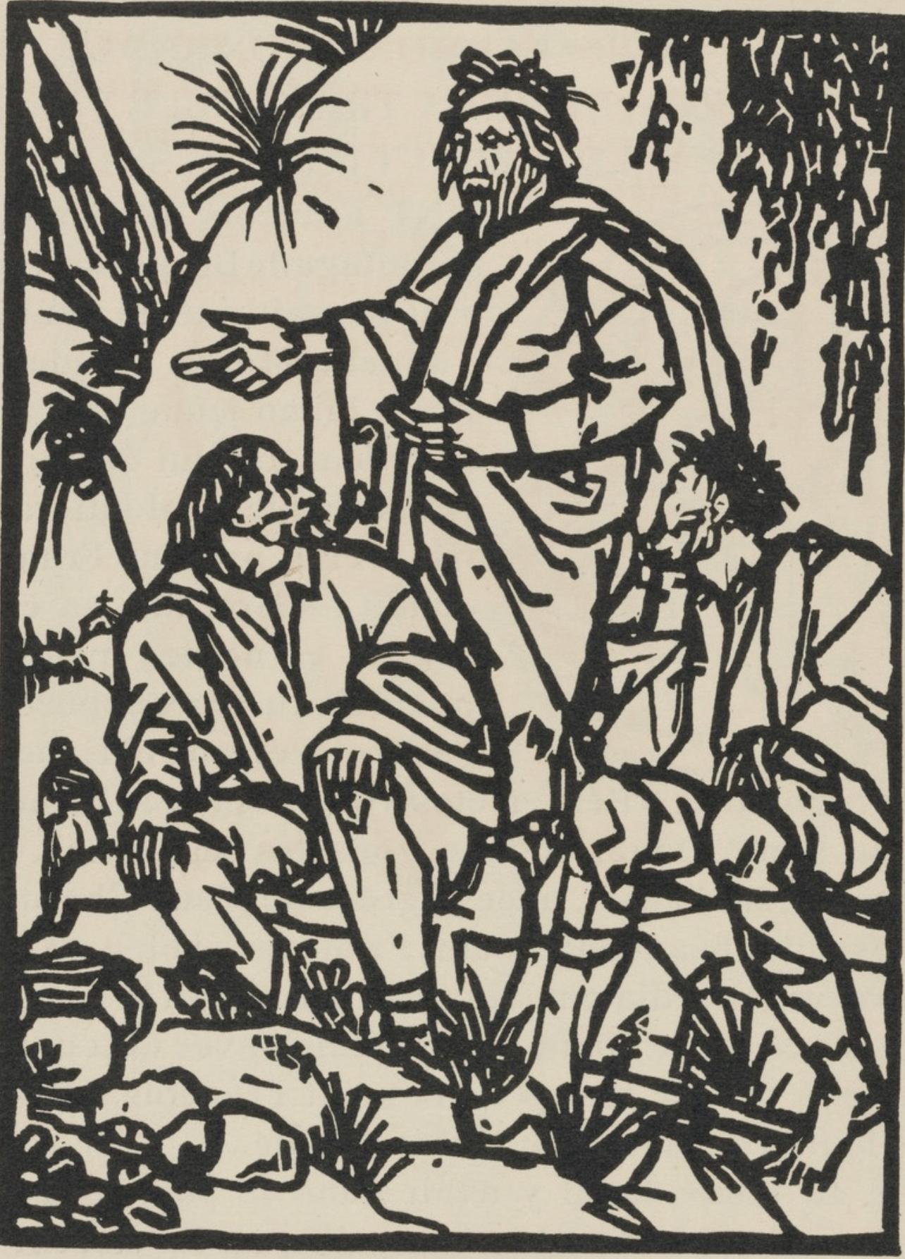 Composition (Morane, N° 100), Les Petites Fleurs de St. Françoise, Émile Bernard - Print by Emile Bernard