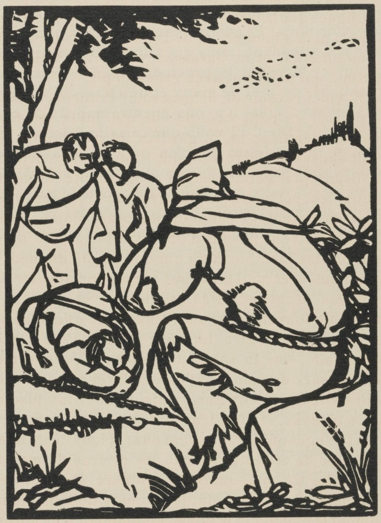 Komposition (Morane, N° 100), Les Petites Fleurs de St. Françoise, Émile Bernard – Print von Emile Bernard