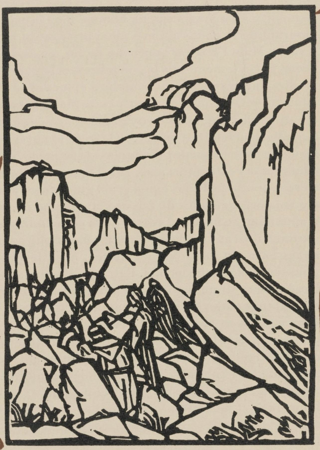 Composition (Morane, N° 100), Les Petites Fleurs de St. Françoise, Émile Bernard - Print by Emile Bernard