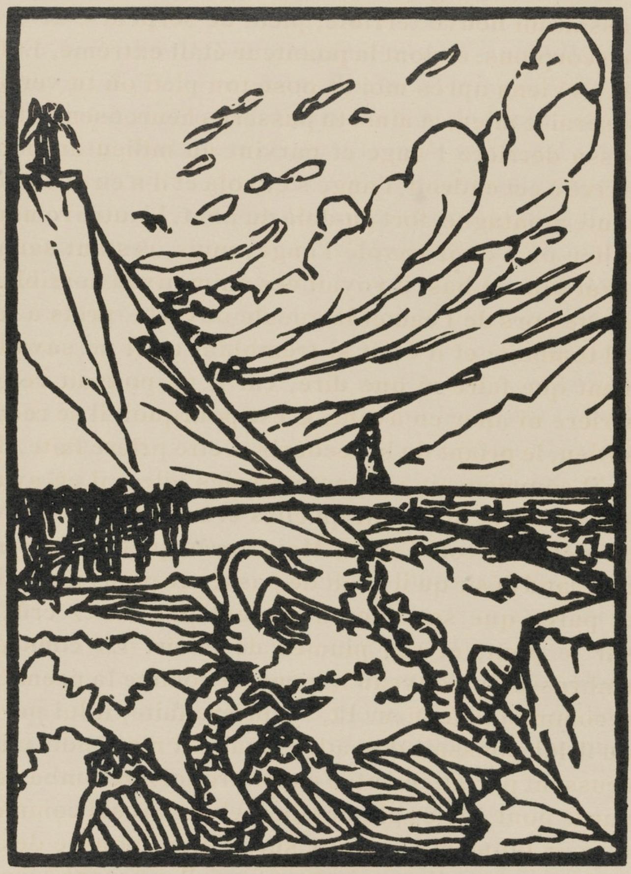 Composition (Morane, N° 100), Les Petites Fleurs de St. Françoise, Émile Bernard - Print by Emile Bernard
