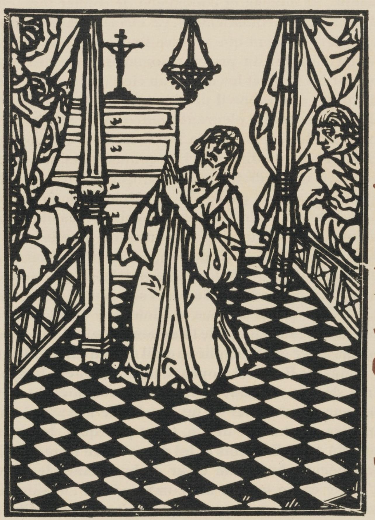 Composition (Morane, N° 100), Les Petites Fleurs de St. Françoise, Émile Bernard - Print by Emile Bernard