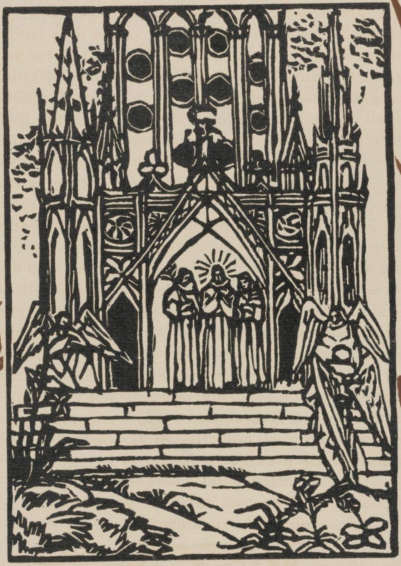 Composition (Morane, N° 100), Les Petites Fleurs de St. Françoise, Émile Bernard - Print by Emile Bernard