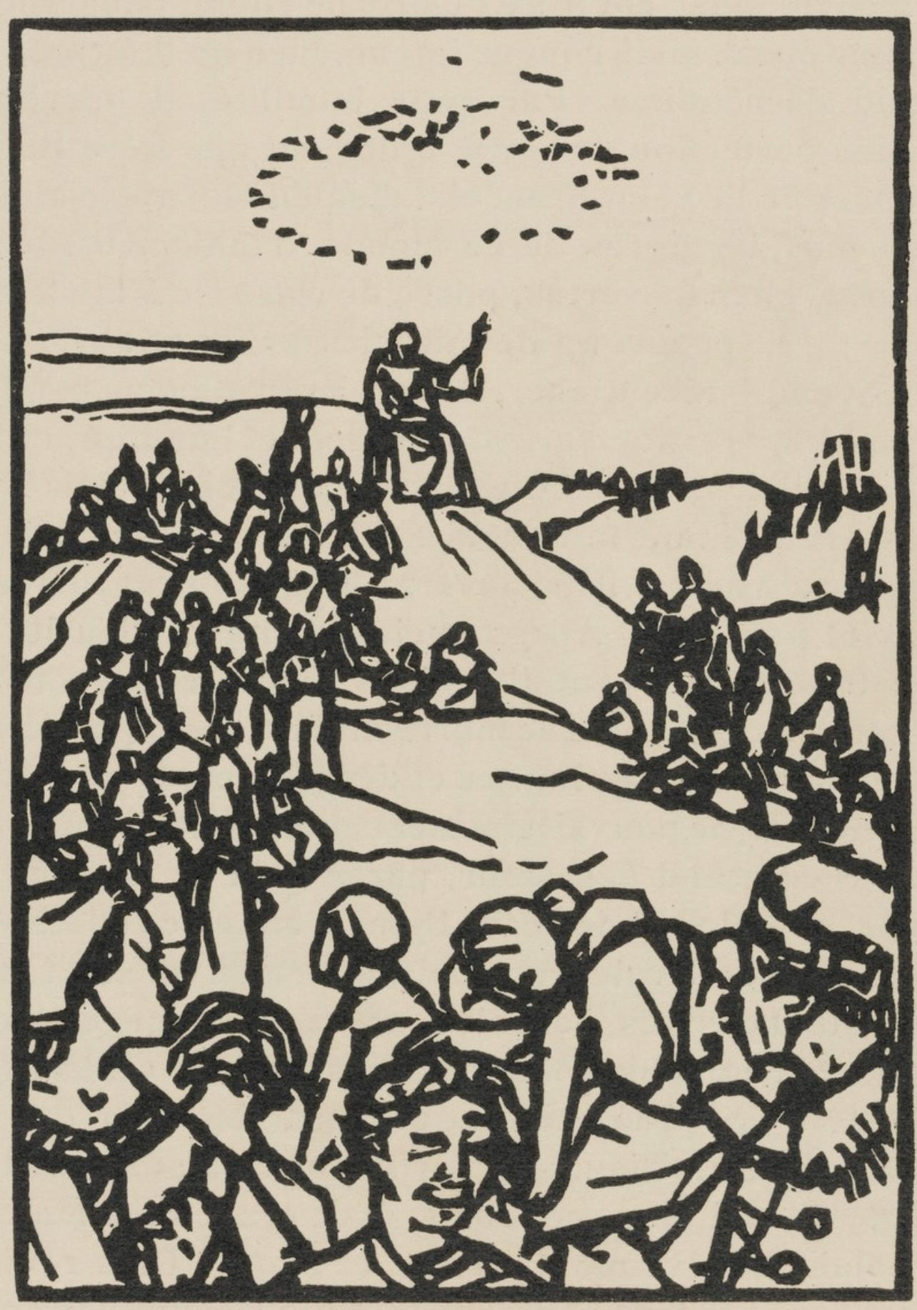 Composition (Morane, N° 100), Les Petites Fleurs de St. Françoise, Émile Bernard - Print by Emile Bernard