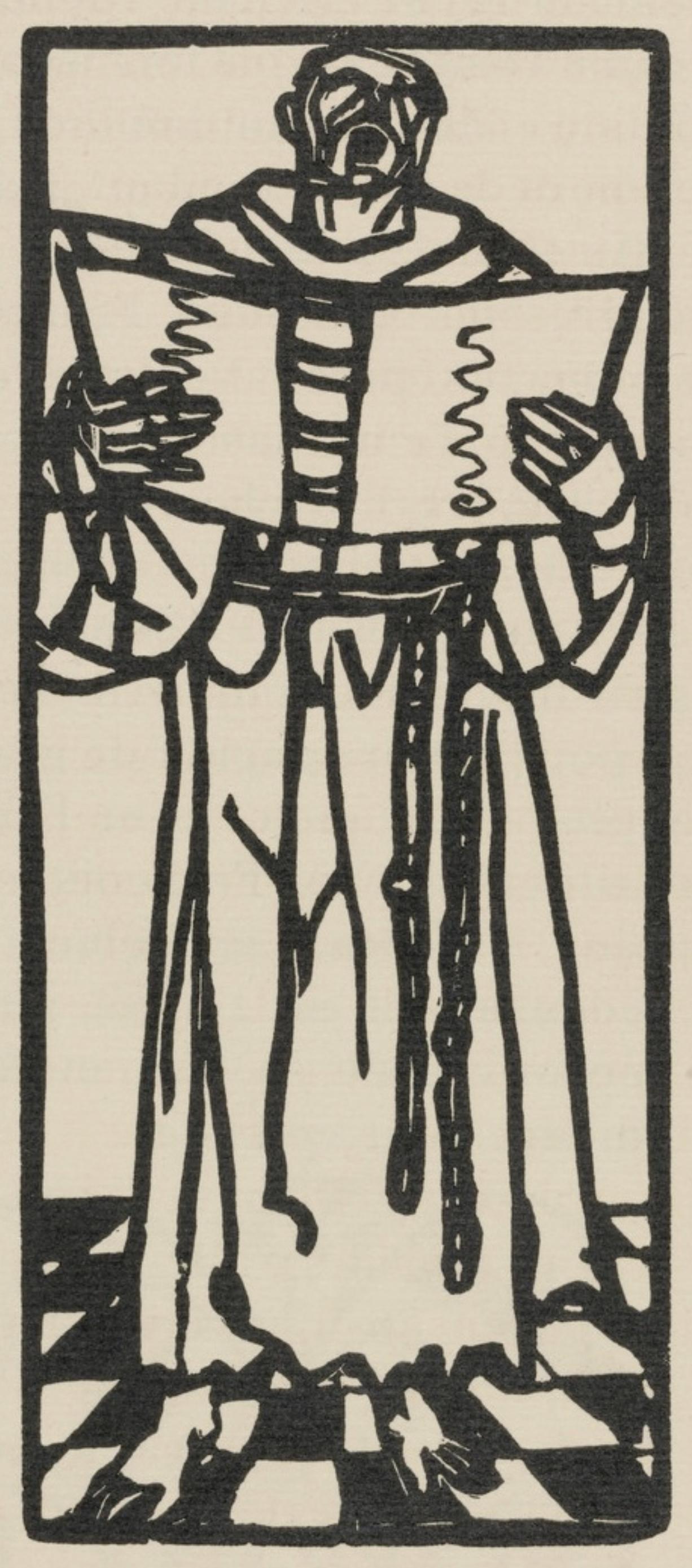 Composition (Morane, N° 100), Les Petites Fleurs de St. Françoise, Émile Bernard - Print by Emile Bernard