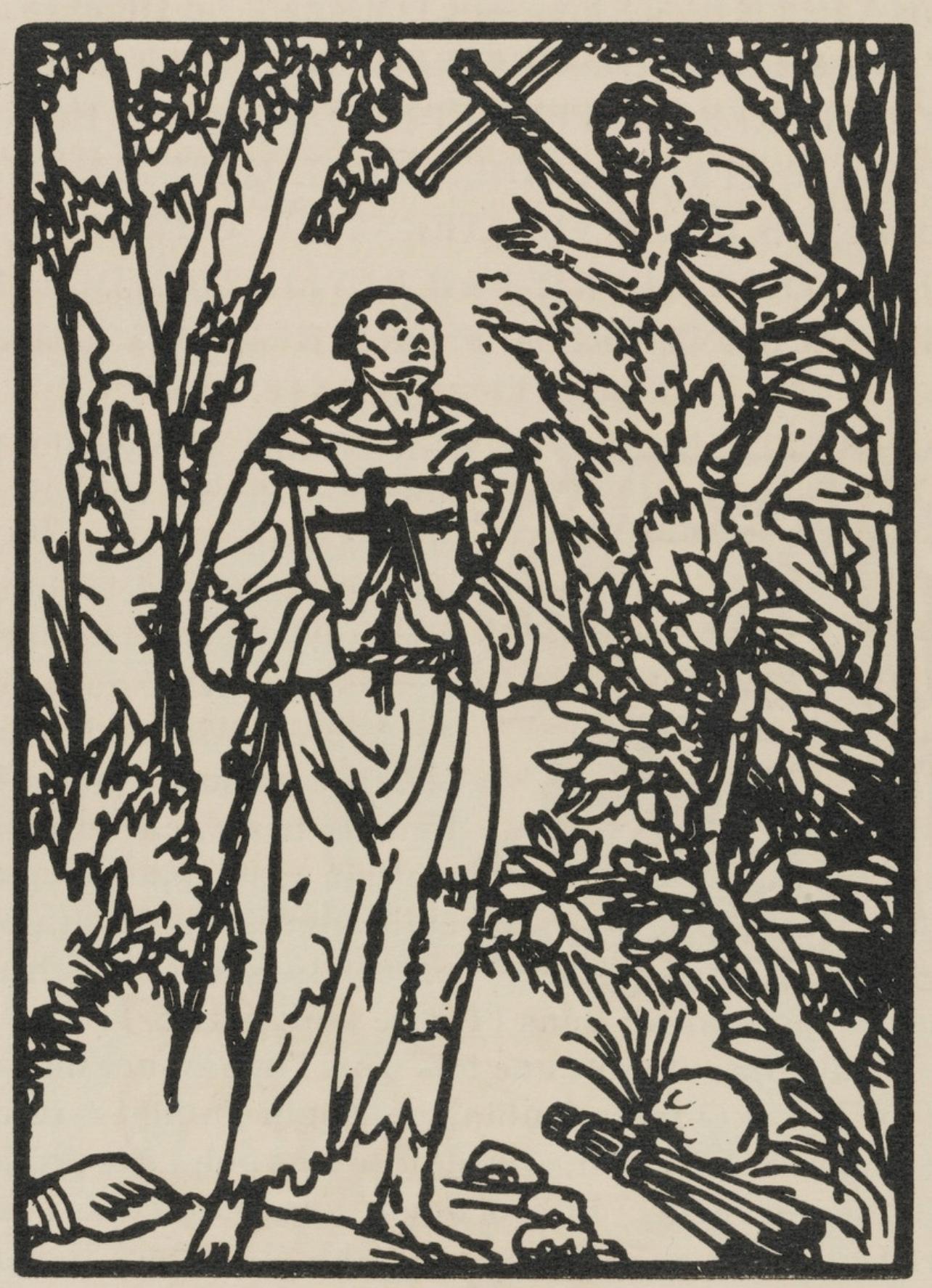 Composition (Morane, N° 100), Les Petites Fleurs de St. Françoise, Émile Bernard - Print by Emile Bernard