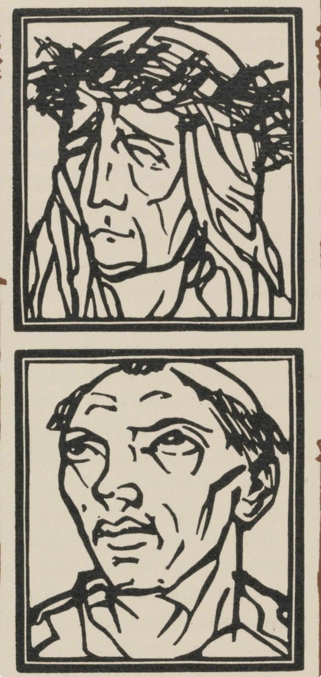 Composition (Morane, N° 100), Les Petites Fleurs de St. Françoise, Émile Bernard - Print by Emile Bernard